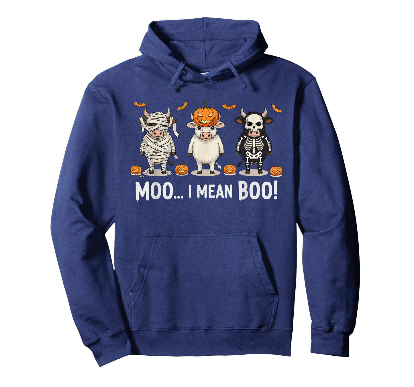 Skeleton Cow Moo Boo Halloween Costume Spooky Lover Funny T-Shirt