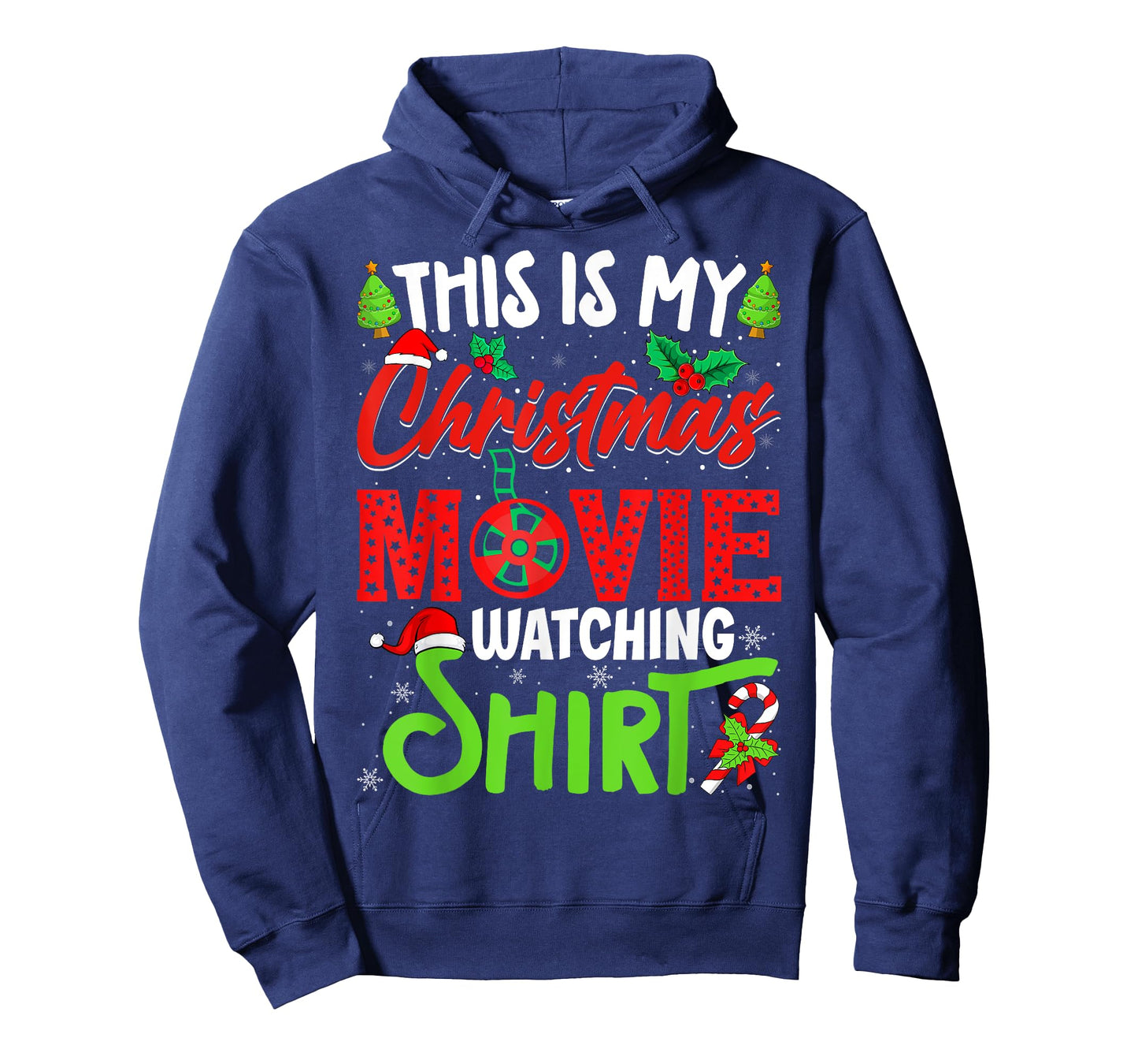 This Is My Christmas Movie Watching Shirt Xmas Movie T-Shirt