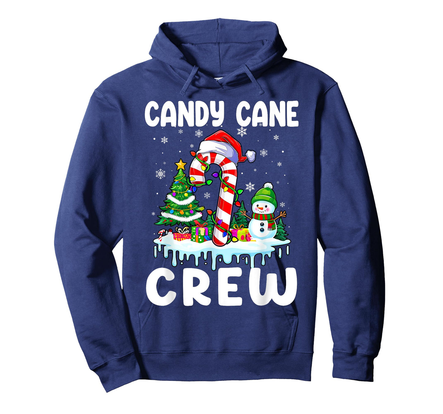 Candy Cane Crew Funny Christmas Holiday Boys Girls Men Women T-Shirt