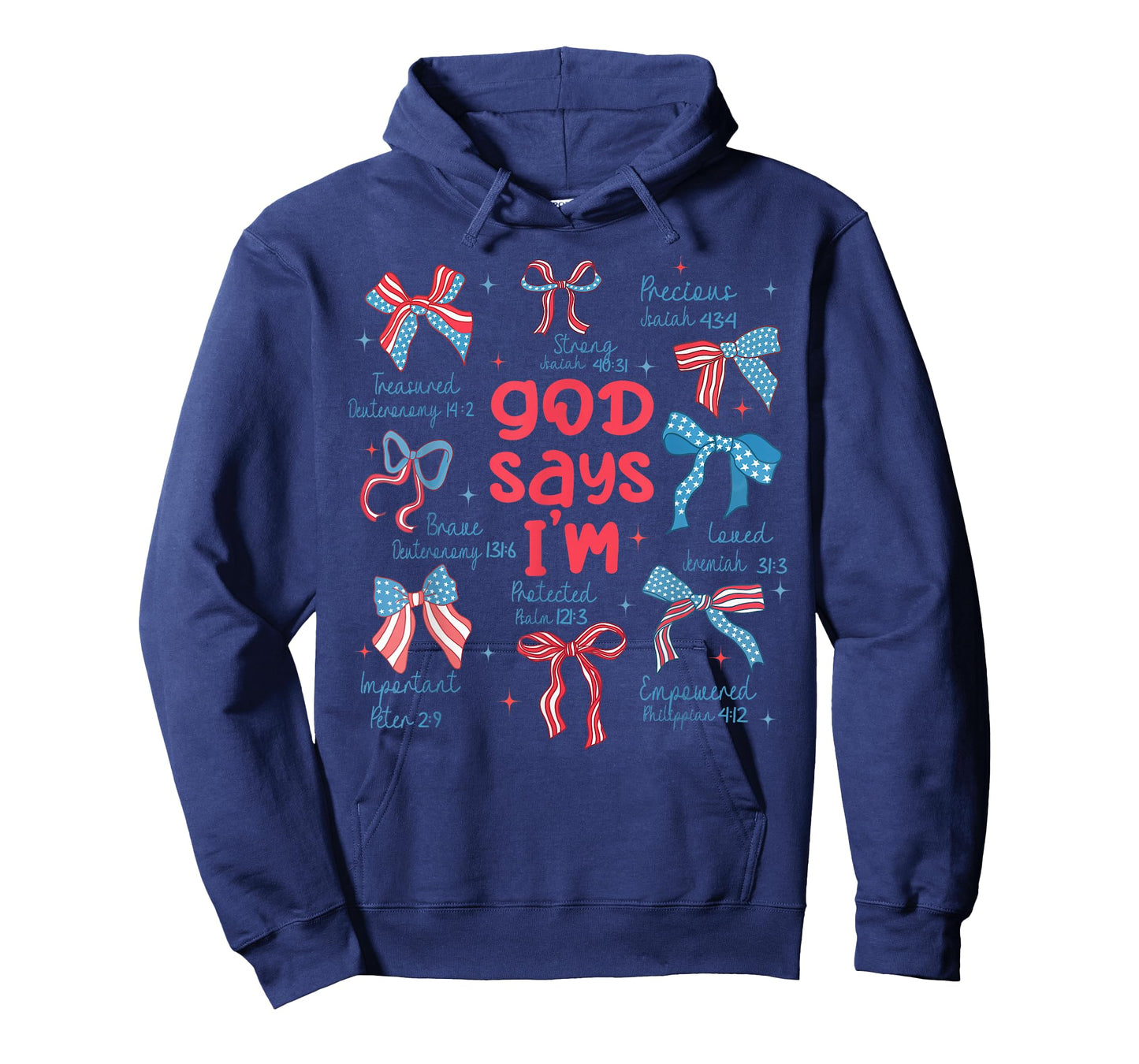 God Says I Am 4th of July Christian Jesus Independence Day T-Shirt