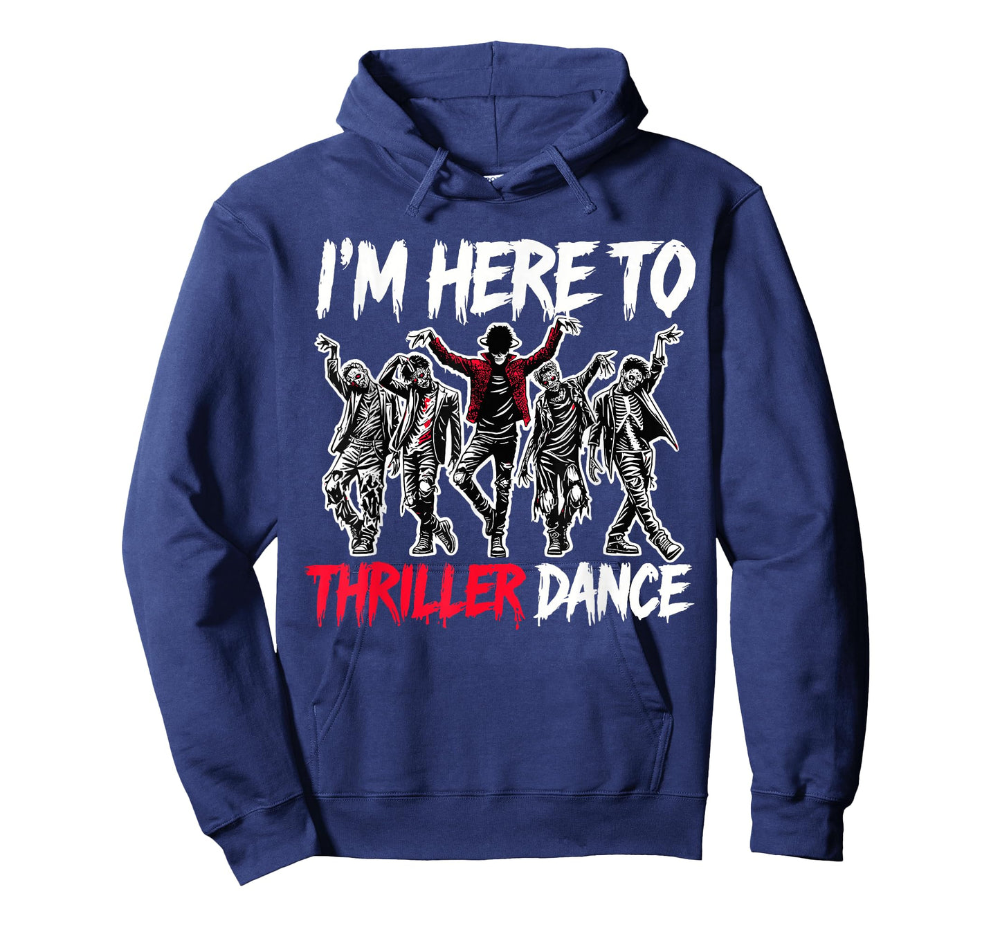 I'm Just Here To Thriller Dance Funny Halloween Zombie Party T-Shirt