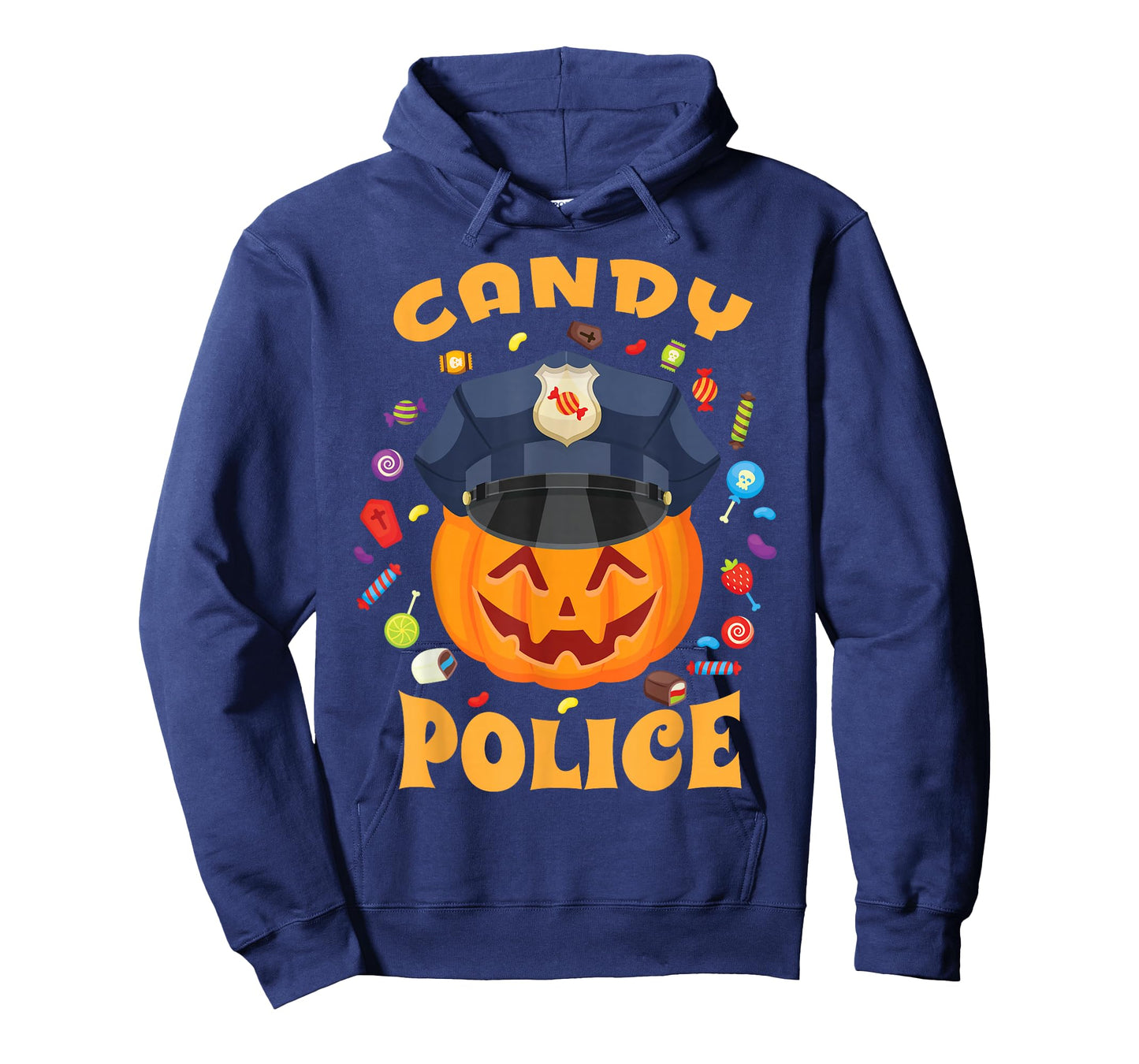 Candy Police Halloween Party Costume Security Funny T-Shirt