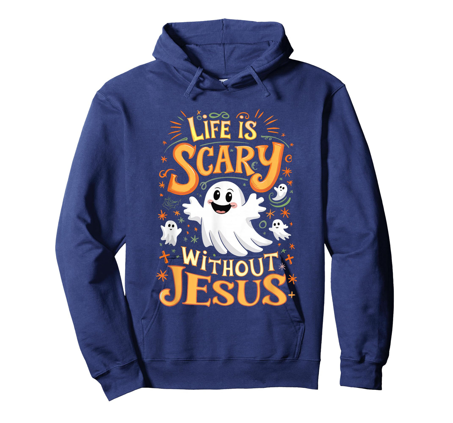 Life Is Scary Without Jesus Christian Halloween Funny T-Shirt