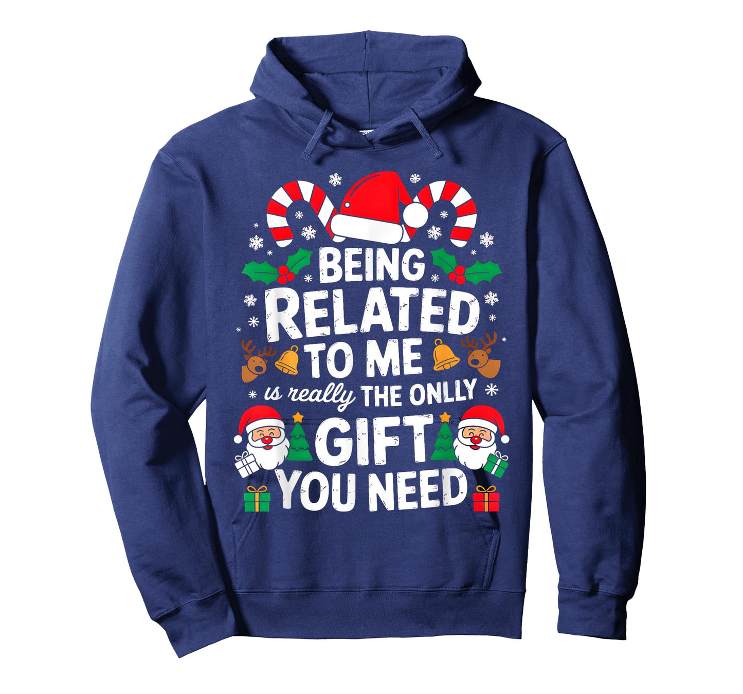 Being Related to Me Funny Christmas Family Xmas Pajamas T-Shirt