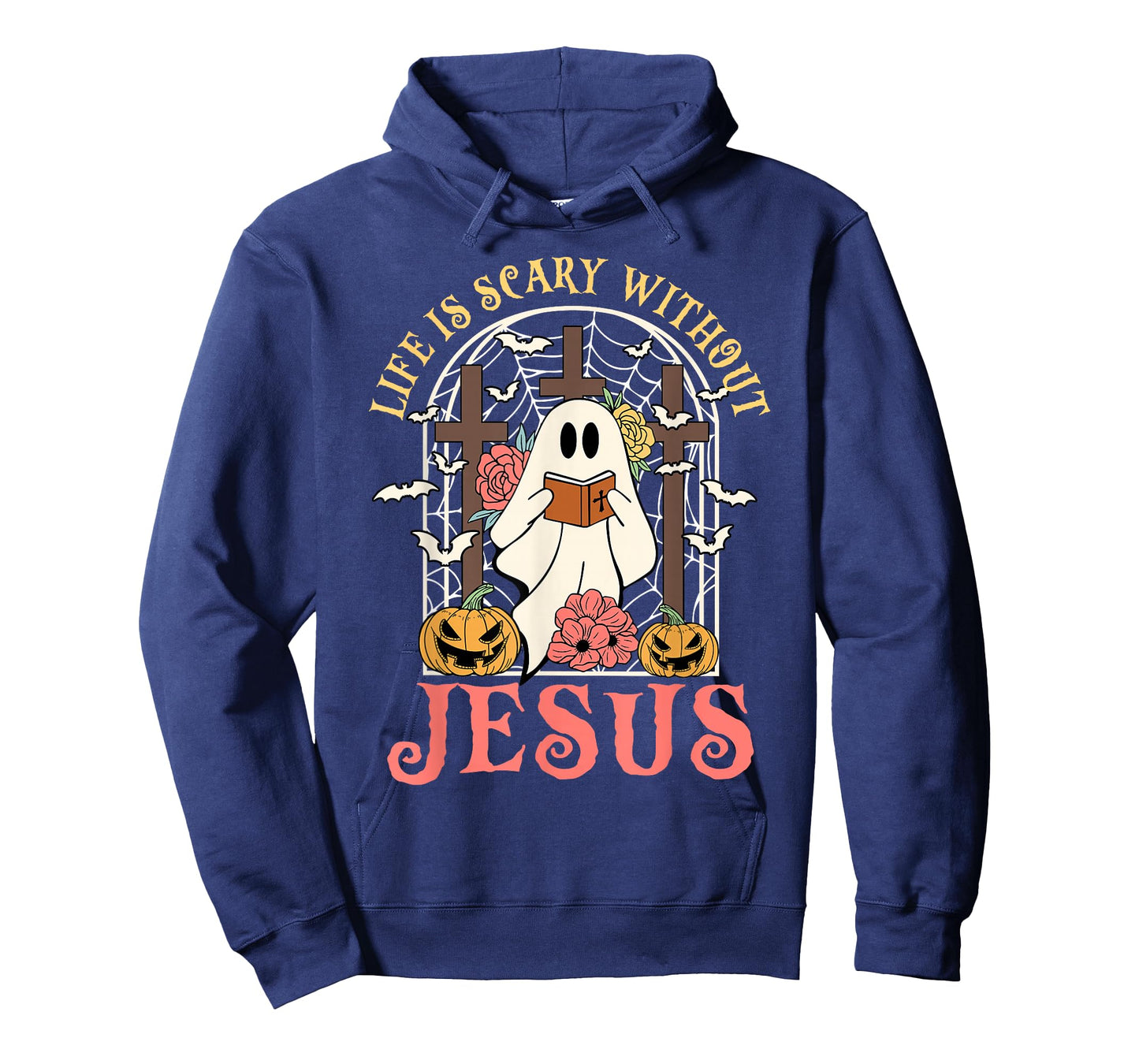Life Is Scary Without Jesus Ghost Halloween Christian Lover T-Shirt