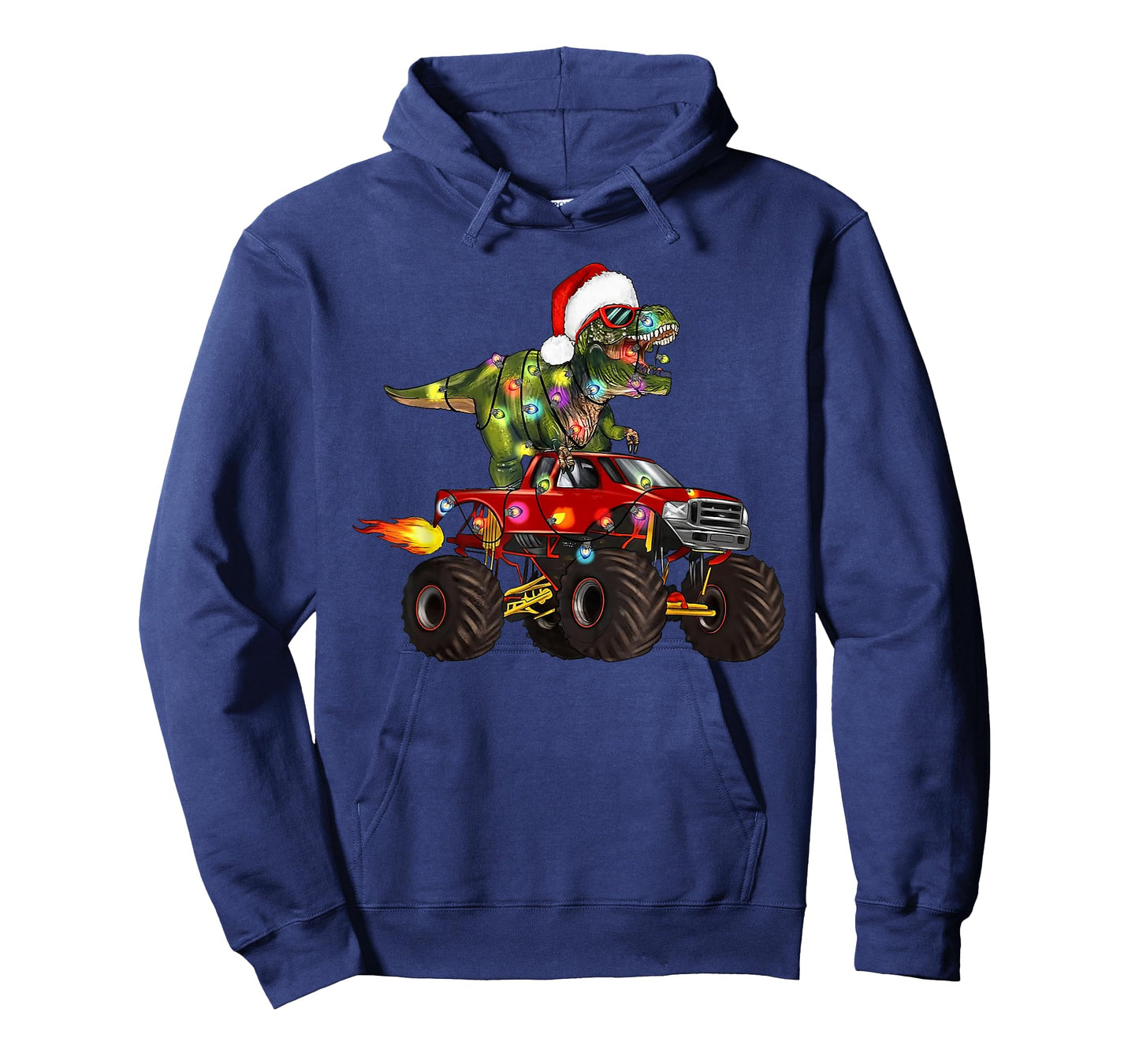 T-Rex Dinosaur Christmas Monster Truck for Kids Boys Xmas T-Shirt