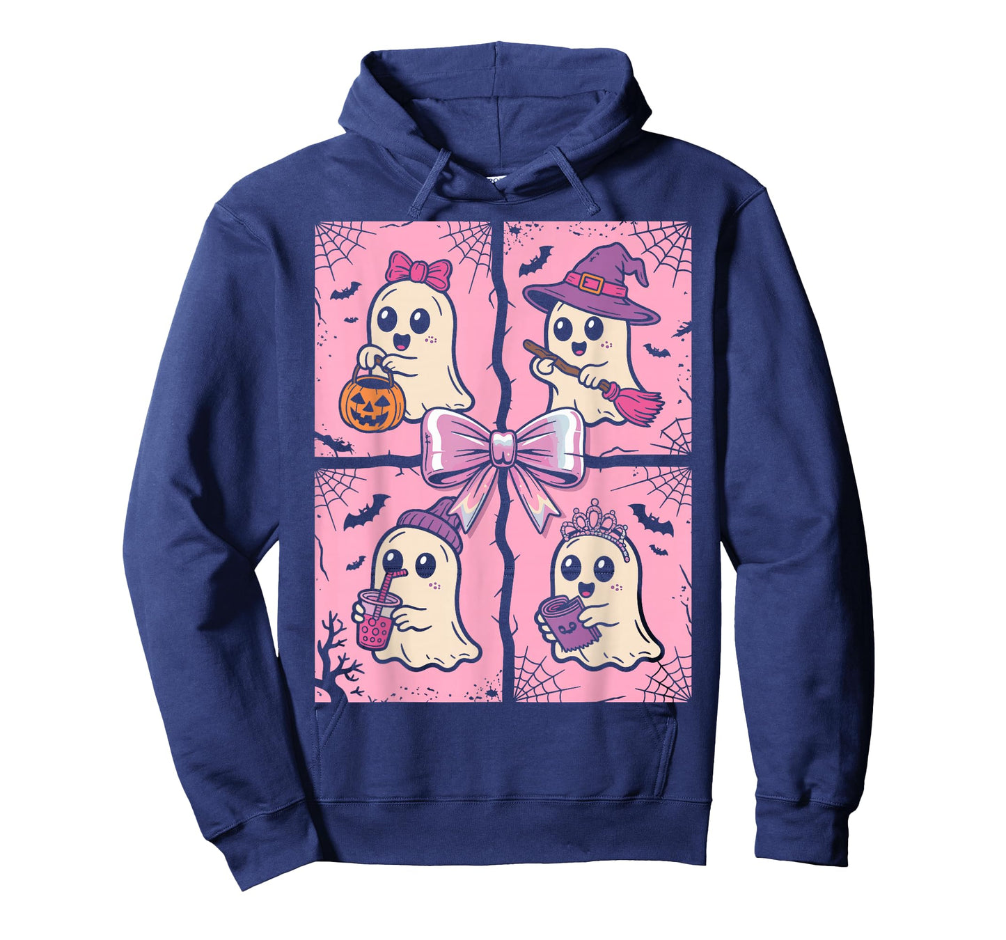 Halloween Ghost Pink Cute Ghost Coquette Halloween T-Shirt