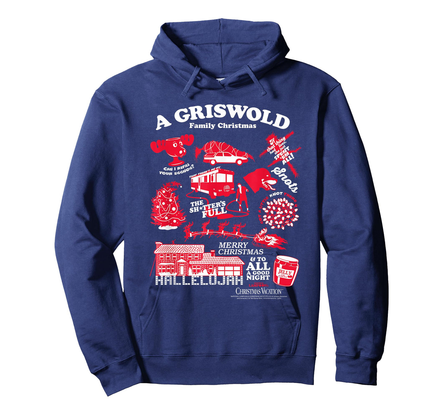 Christmas Vacation Quotes and Icons Collage Holiday Movie T-Shirt