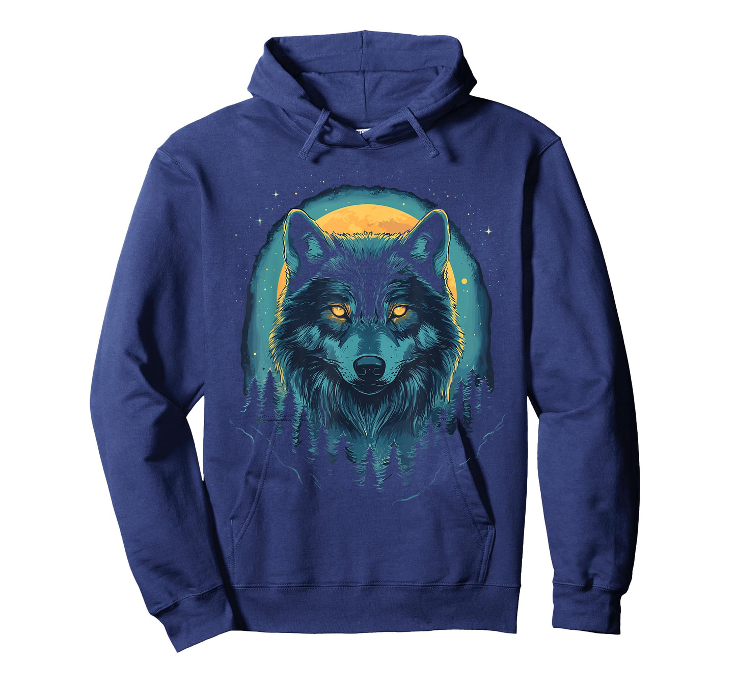 Wolf Hunting Ground, ICY Moon, Forest, Galaxy T-Shirt