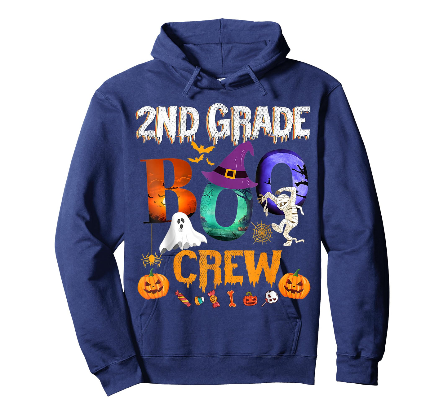 2nd Grade Boo Crew Teacher Student Funny Halloween Costume T-Shirt