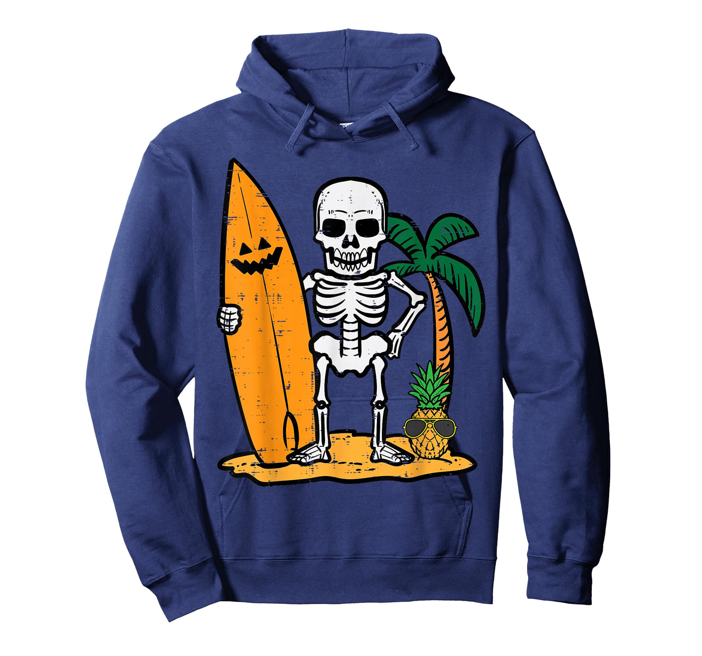 Halloween Surfer Skeleton Costume Hawaii Surf Men Women Kids T-Shirt