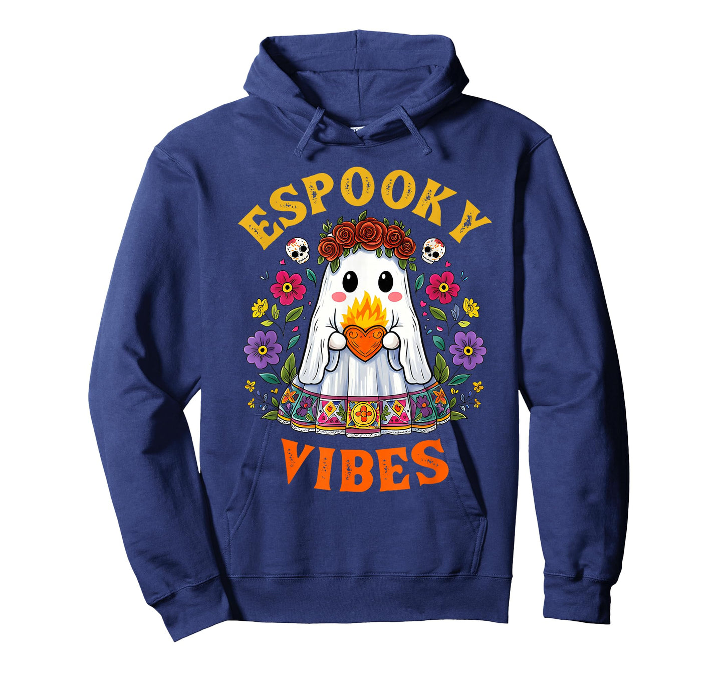 Espooky Vibes Spanish Mexican Halloween Ghost Teachers T-Shirt