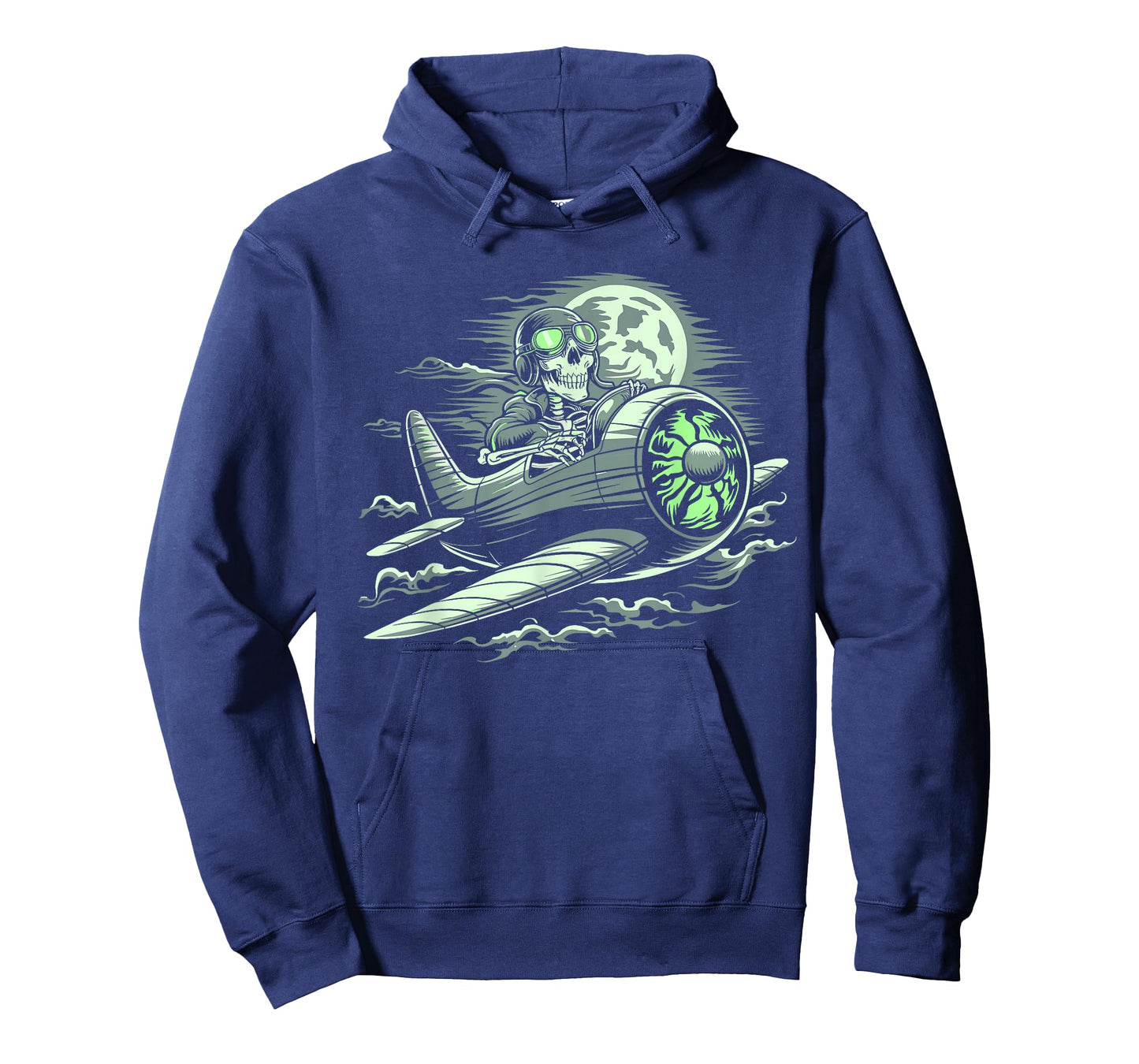 Funny Skeleton Pilot Airplane Lovers Spooky Halloween T-Shirt