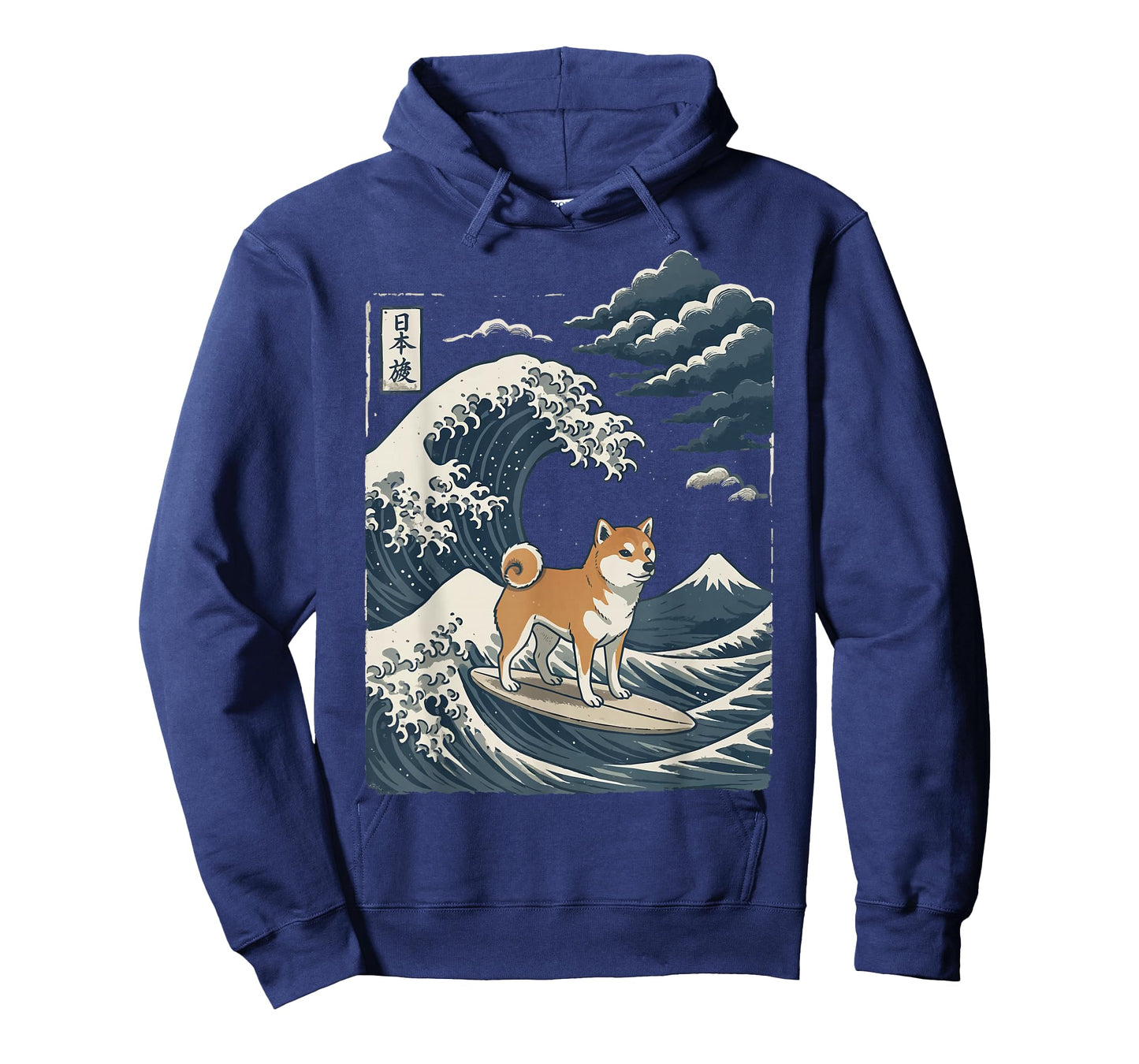 Shiba Inu Surfing Japanese Wave T-Shirt