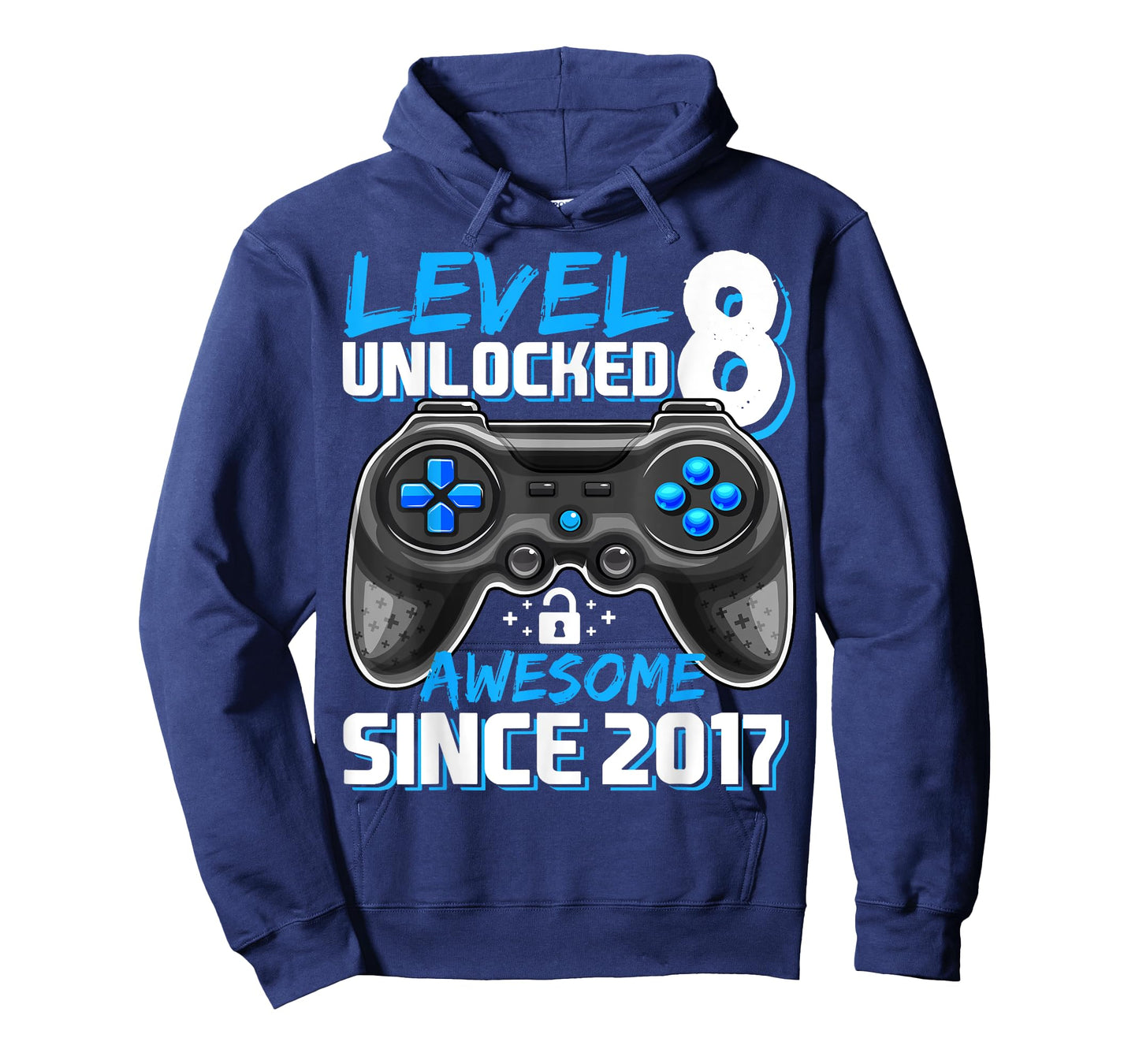 8th Birthday Boy Level 8 Gamer 8 Year Video Game Party T-Shirt