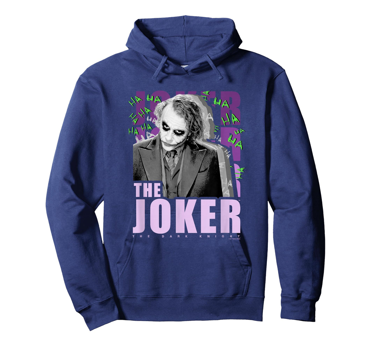 The Dark Knight The Joker Purple Ha Ha Distressed Poster T-Shirt