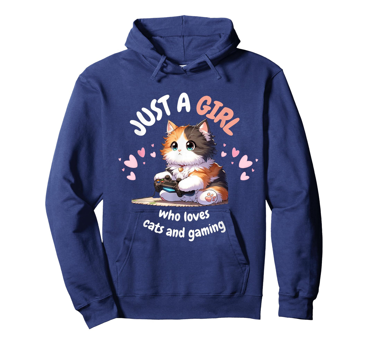 Just A GIRL Who Loves Cats Gaming cute Kawaii Anime Otaku T-Shirt