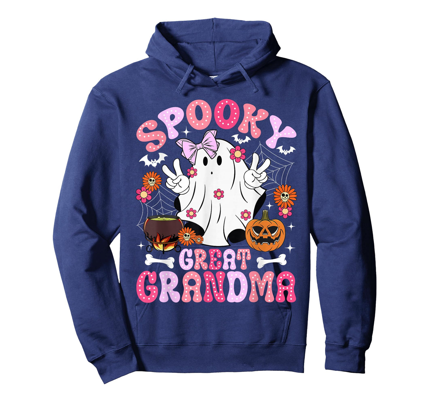 Spooky Great Grandma Halloween Great Grandmother Groovy T-Shirt