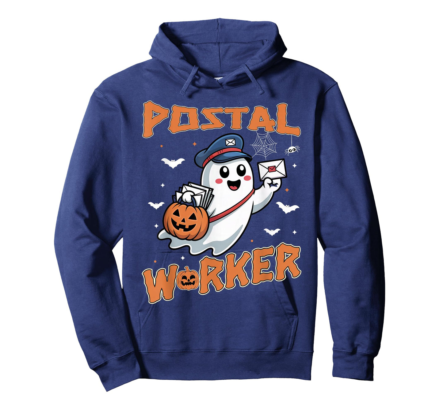 Postal Worker Pumpkin Post Office Staff Ghost Halloween Men T-Shirt