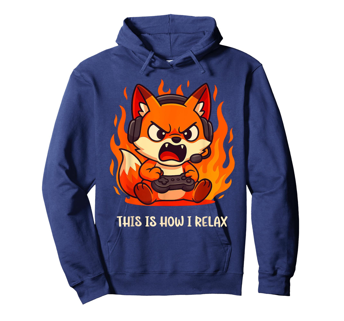 Angry Gamer Kitsune Fox This Is How I Relax Japanese Anime T-Shirt