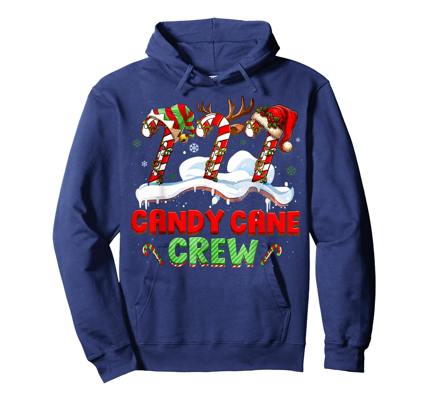 Candy Cane Crew Funny Christmas Candy Lover Xmas Womens Kids T-Shirt