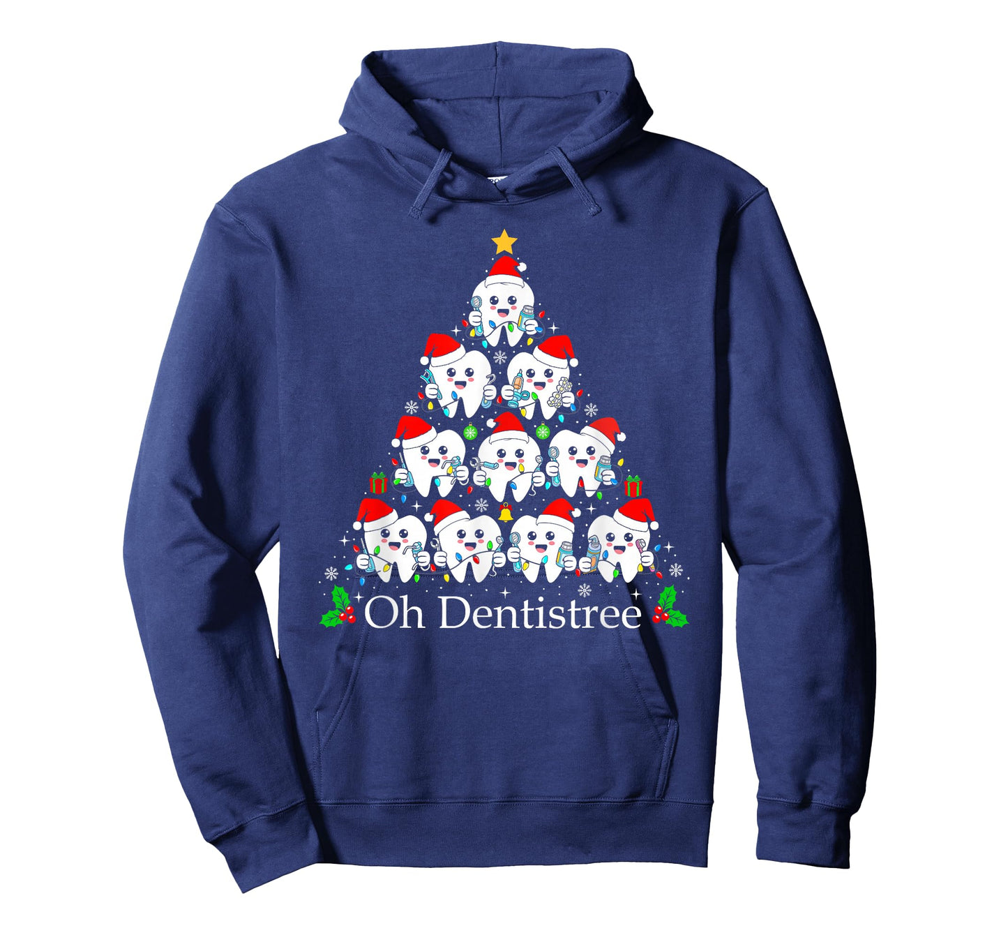 Tooth Christmas Dentist Tree Dental Assistant Oh Dentistree T-Shirt