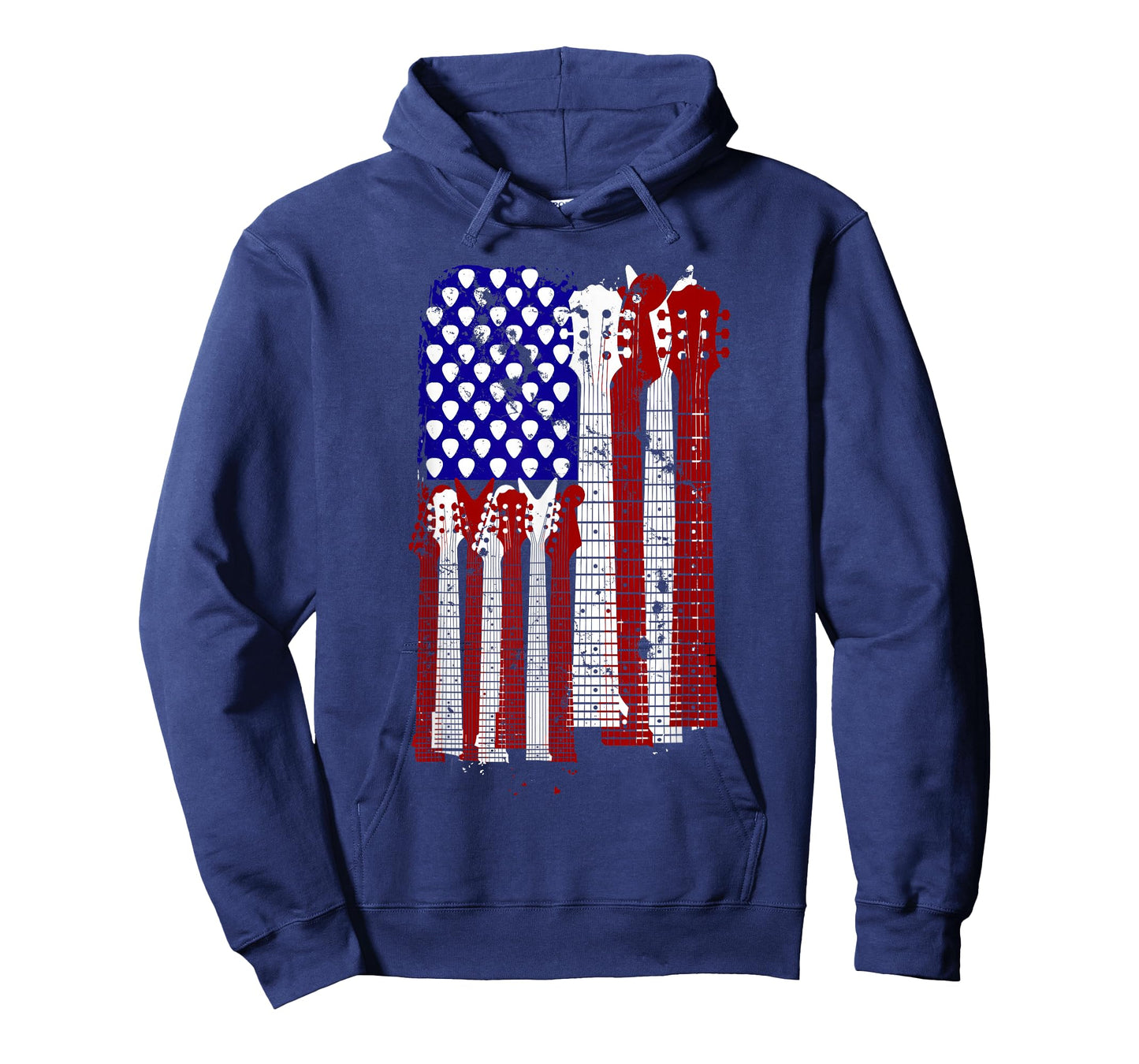 Guitar Plectrum | American Flag Band Gift T-Shirt