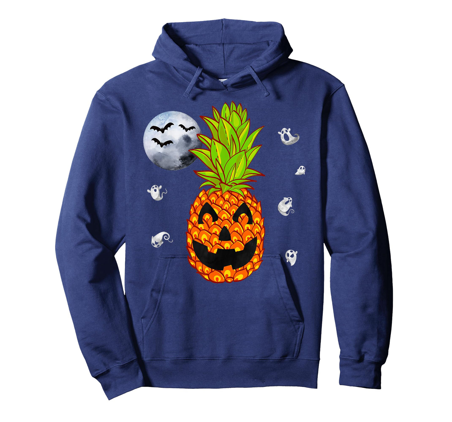 Pineapple Happy Halloween Tropical Pumpkin Hawaiian Shirts T-Shirt