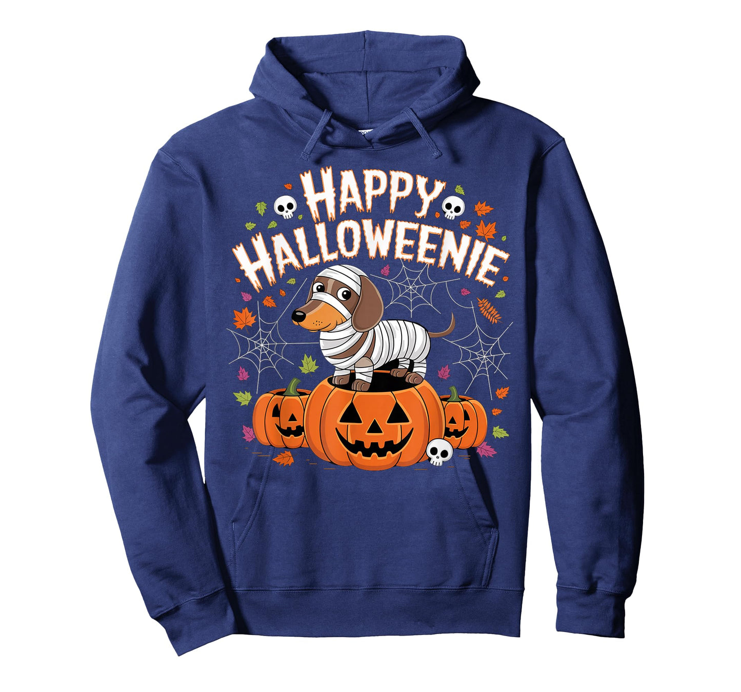 HAPPY HALLOWEENIE - Dachshund Halloween Mummy Wiener Dog T-Shirt
