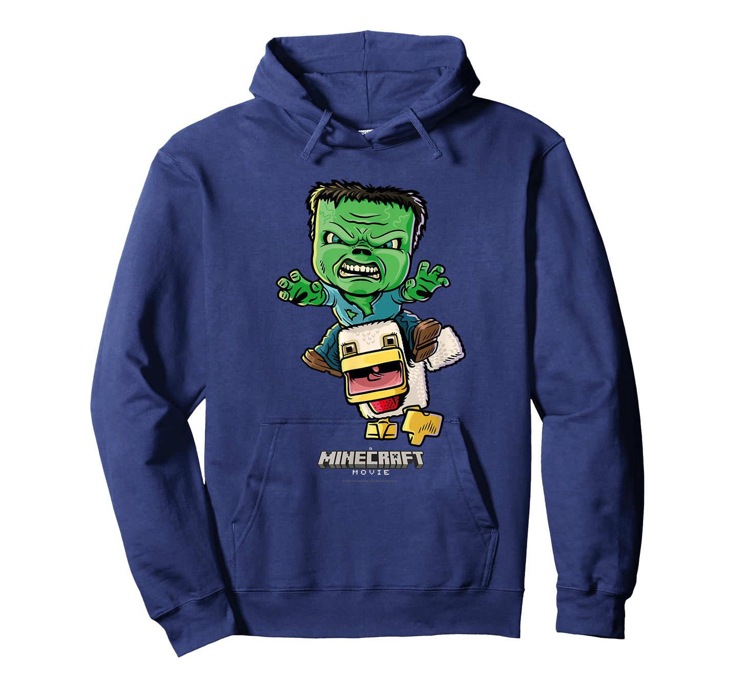 A Minecraft Movie Chicken Jockey Baby Zombie Animated T-Shirt
