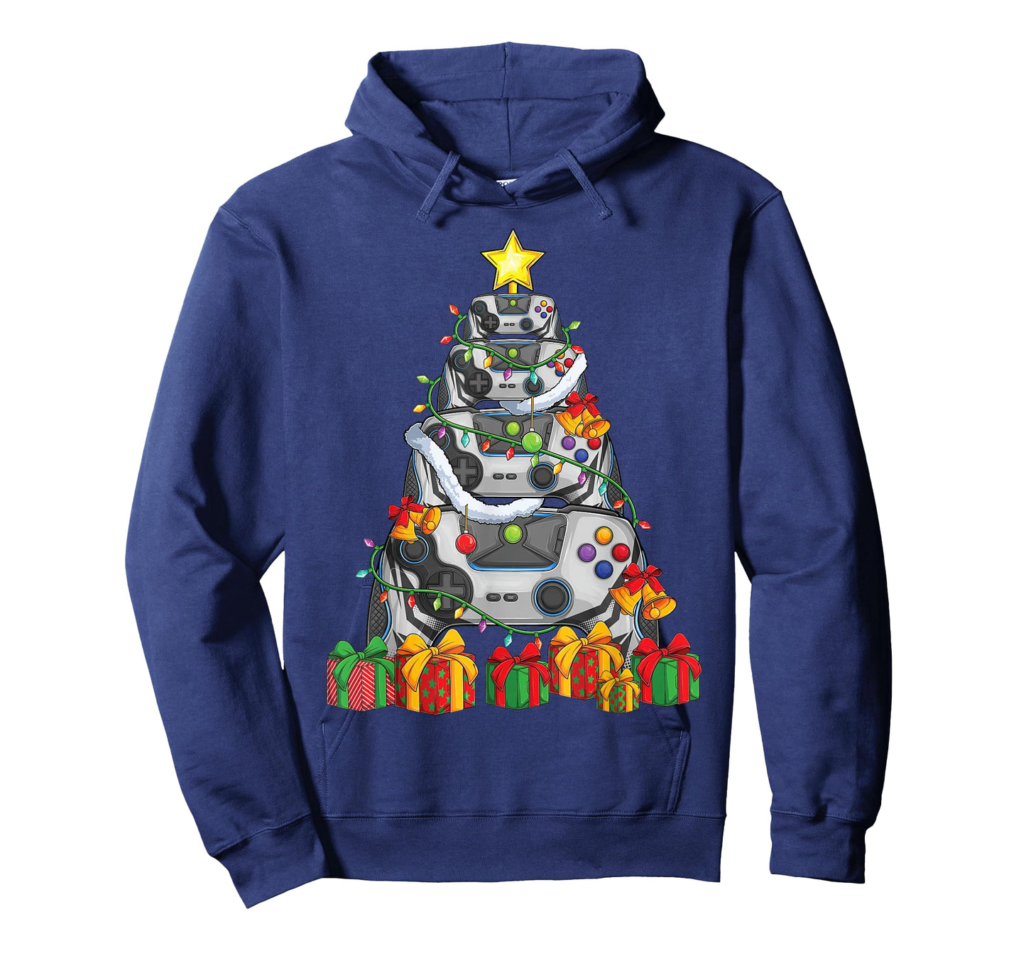 Gamer christmas tree pajamas kids boys men video games xmas T-Shirt
