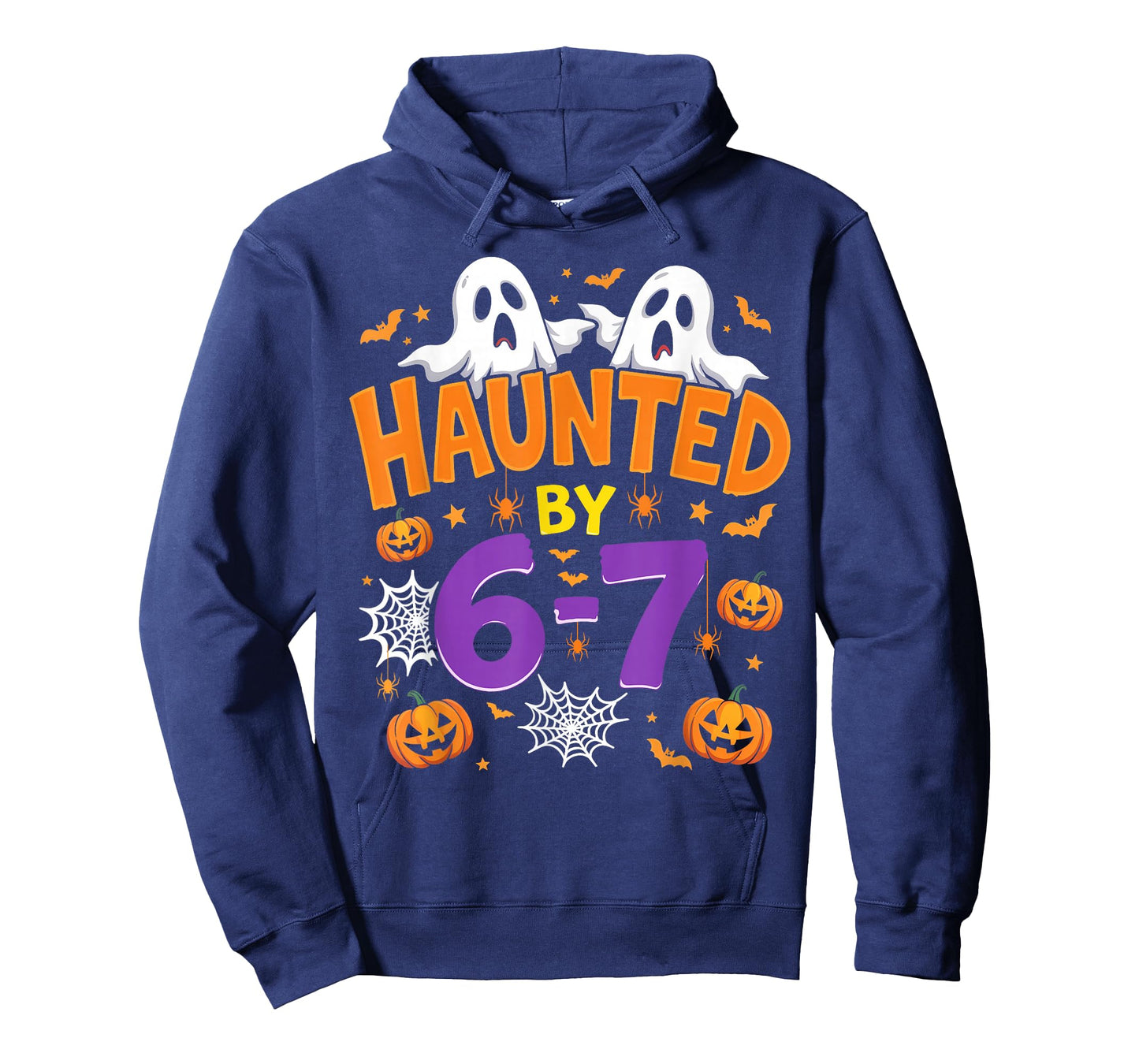 Haunted by 67 Funny Six Seven Meme Pumpkin Ghost Halloween T-Shirt