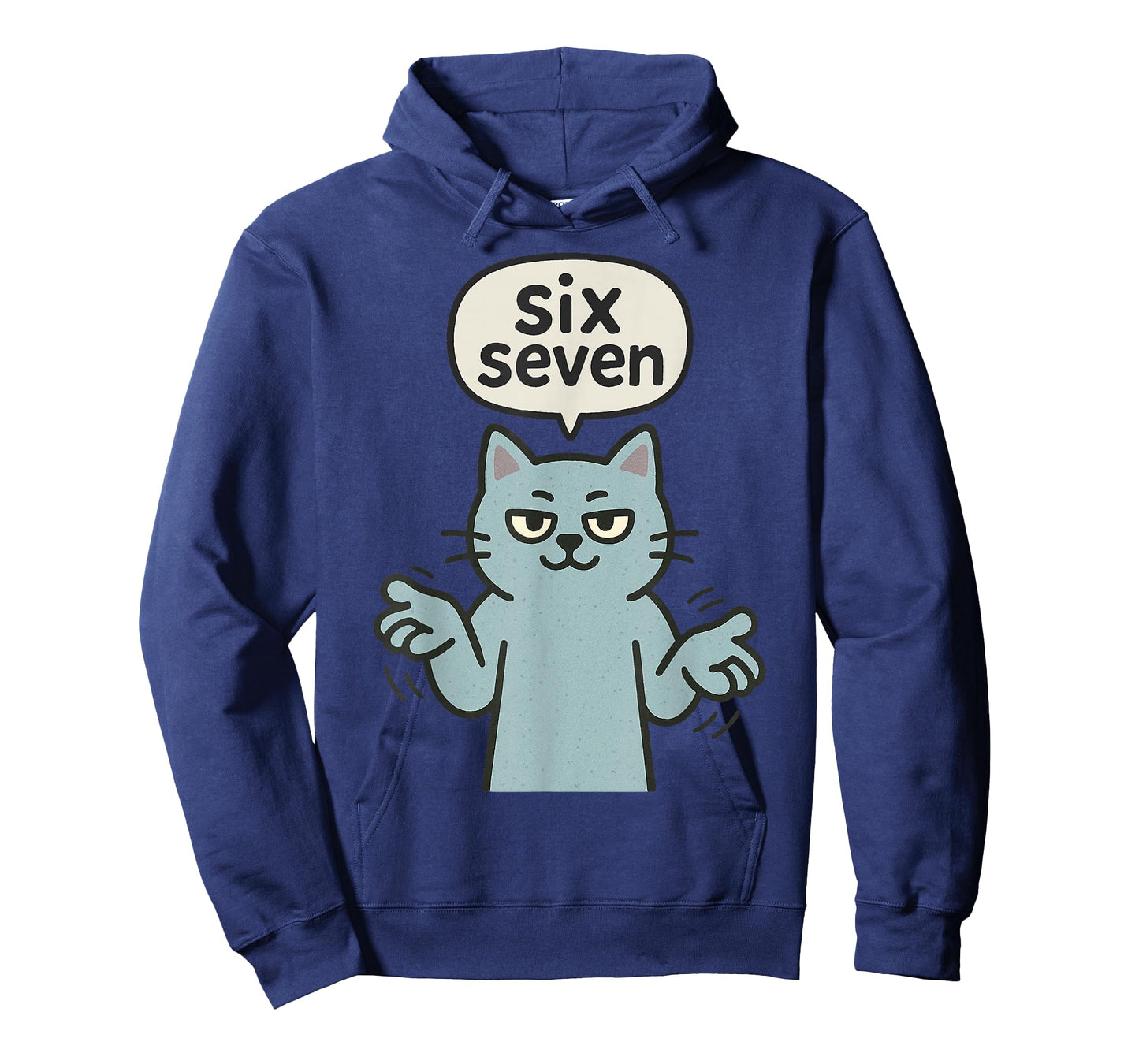 67 Six Seven 6-7 Cat - Funny Kids Gaming Brainrot Meme T-Shirt