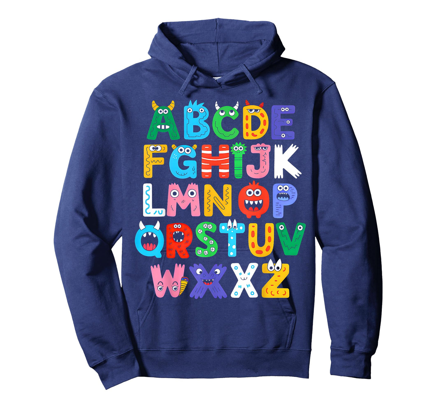 Monster ABC Cute Alphabet Halloween Teacher Costume Kids T-Shirt