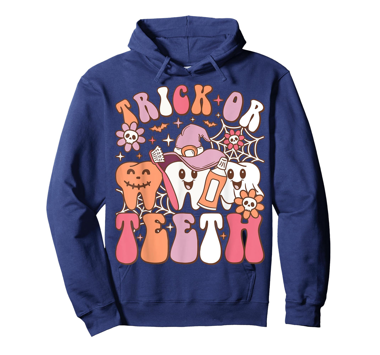 Trick Or Teeth Funny Dental Spooky Halloween Costume Dentist T-Shirt