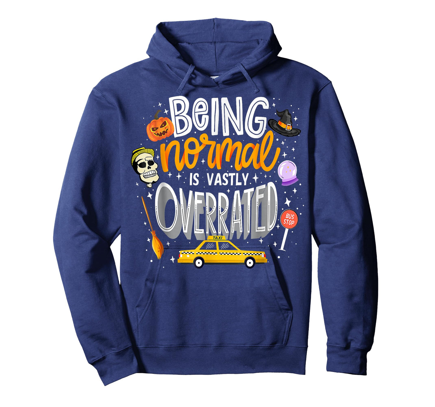 Being Normal Is Vastly Overrated Funny Vintage Halloween T-Shirt