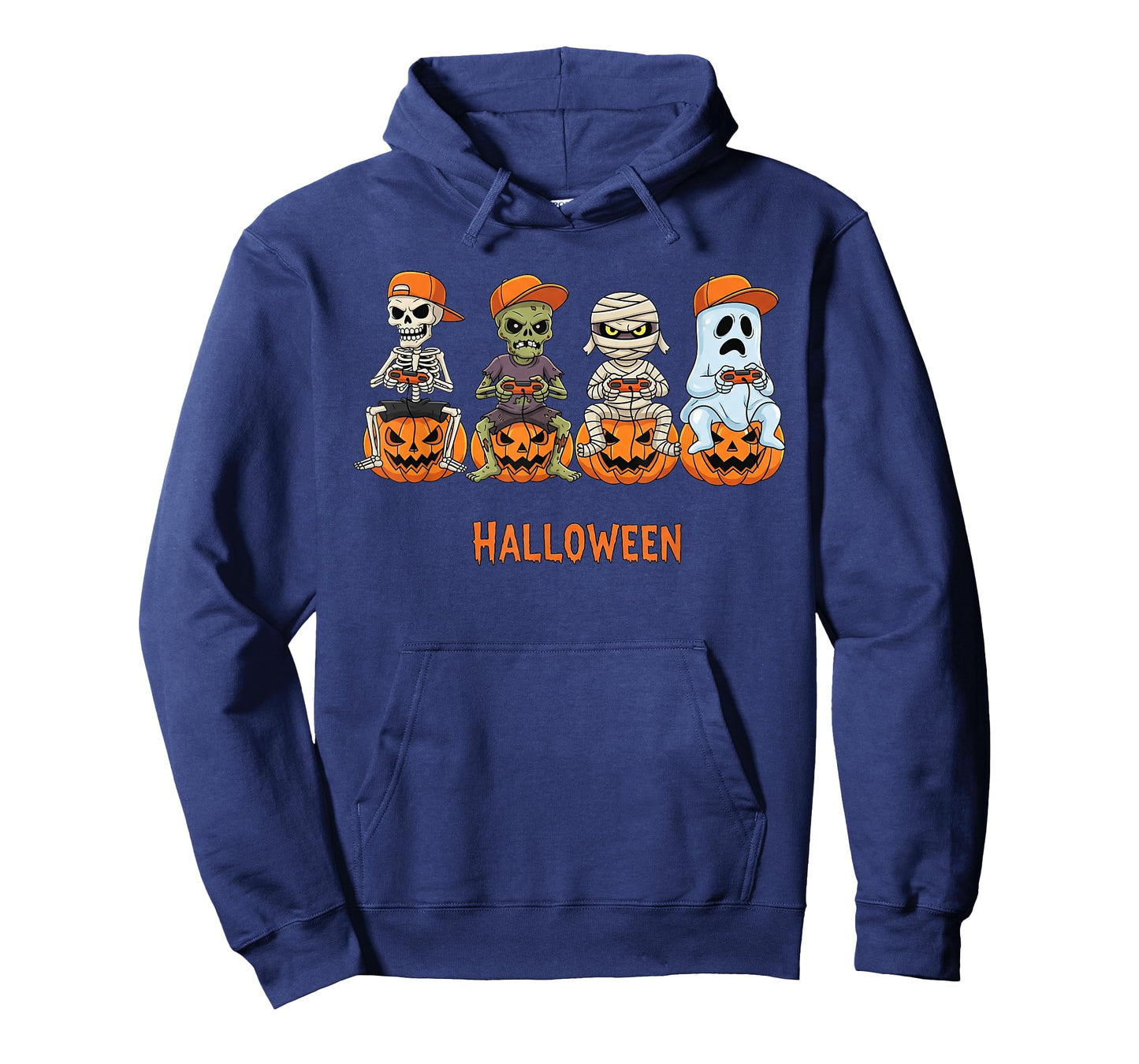 Halloween Skeleton Zombie Mummy Ghost Gamer Boys Men Kids T-Shirt