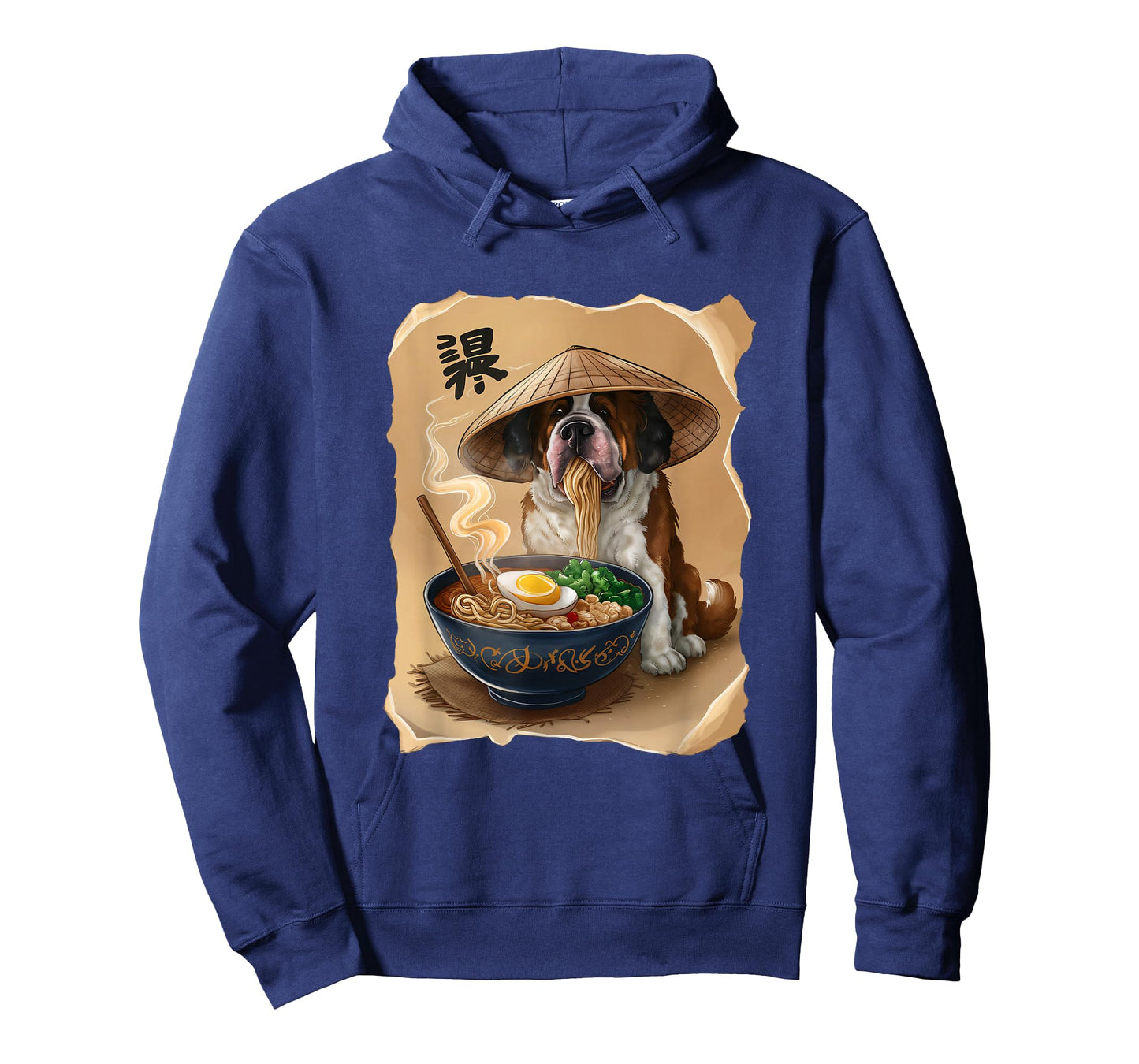 St Bernard Kawaii Eating Ramen Japanese Saint Bernard T-Shirt