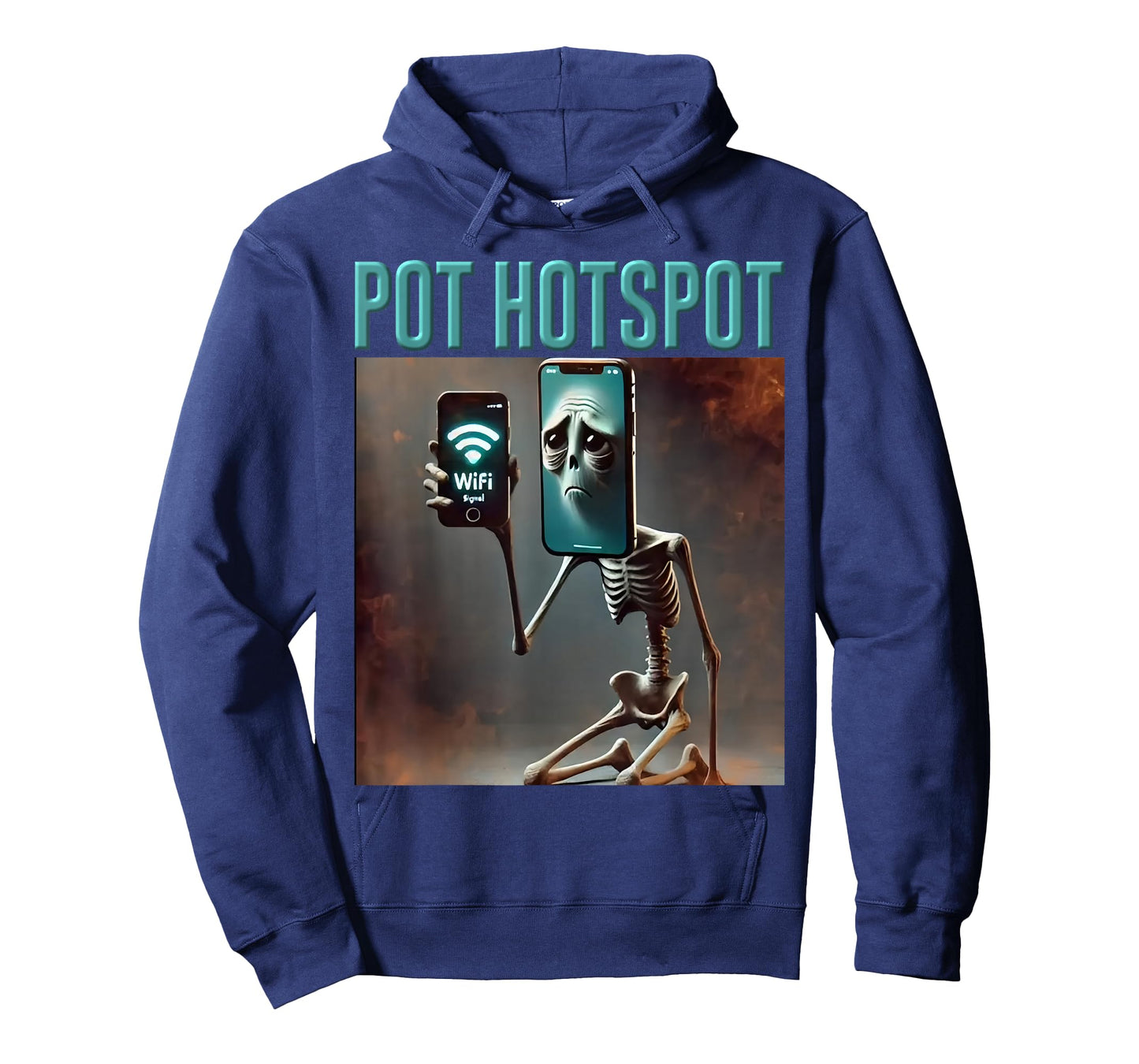 Kids Trending Meme Brainrot Italian Pot Hotspot Skeleton T-Shirt