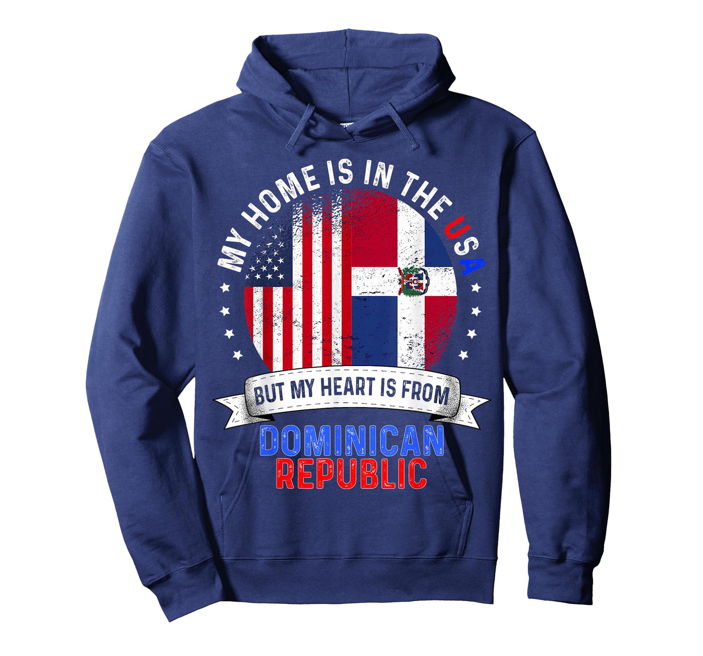 American Patriot Heart is from Dominican Republic Flag T-Shirt