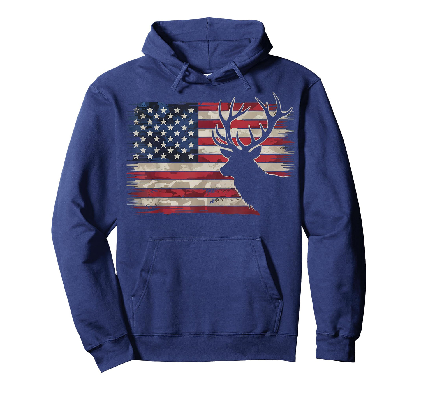 Deer Hunting Hunter US Flag T-Shirt
