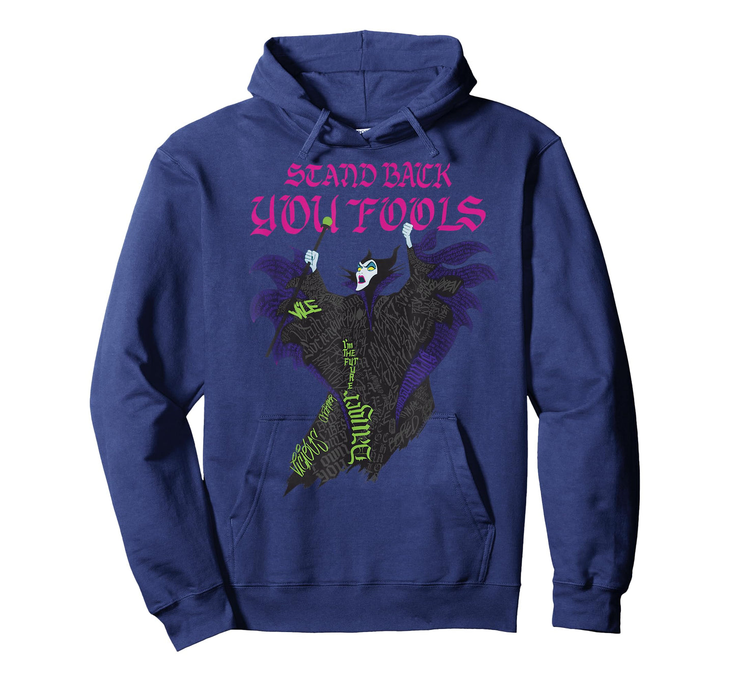 Disney Villains Maleficent Stand Back You Fools Text Fill T-Shirt