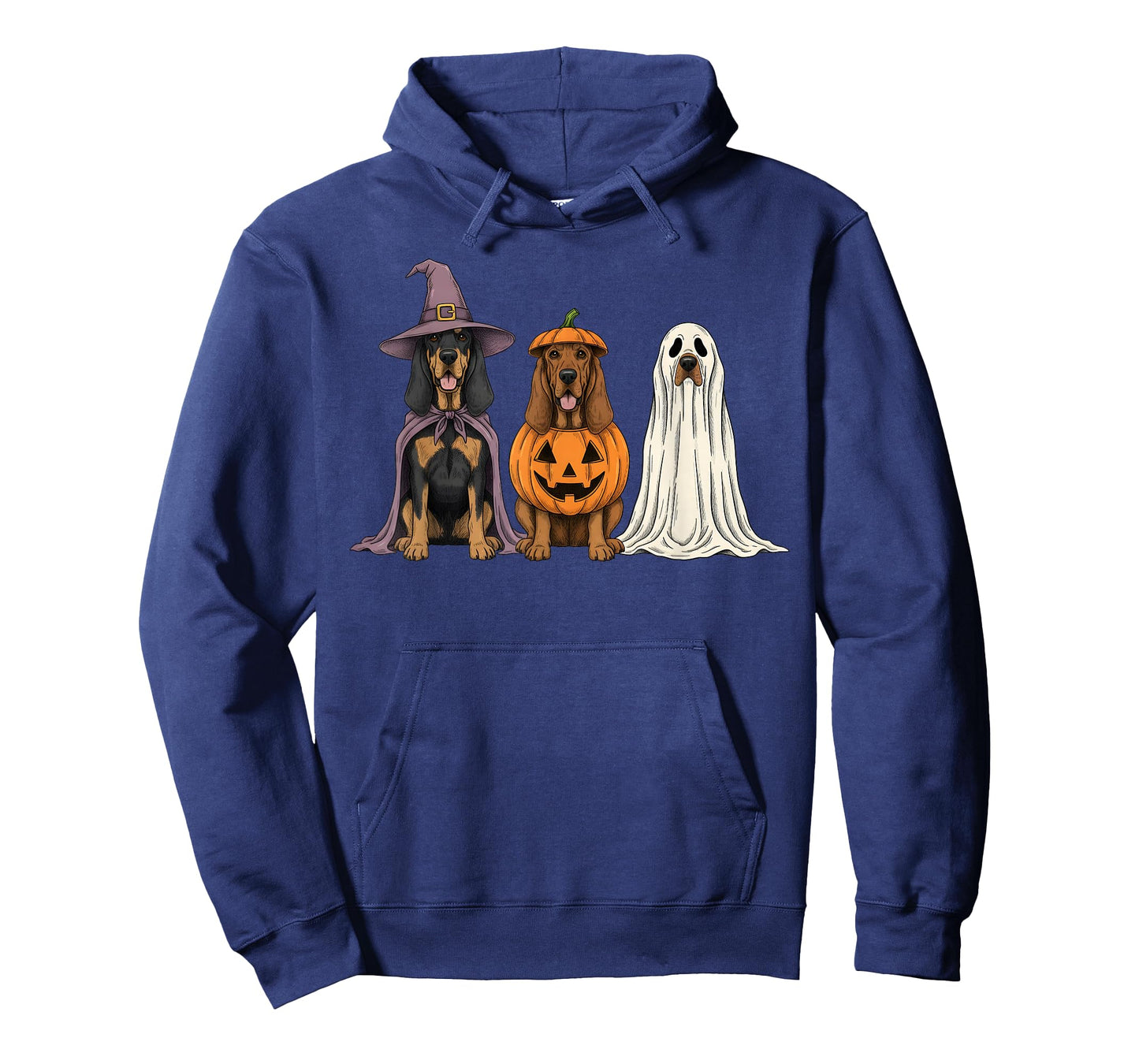 Spooky Ghost Bloodhound Pumpkin Halloween Dog Lover T-Shirt