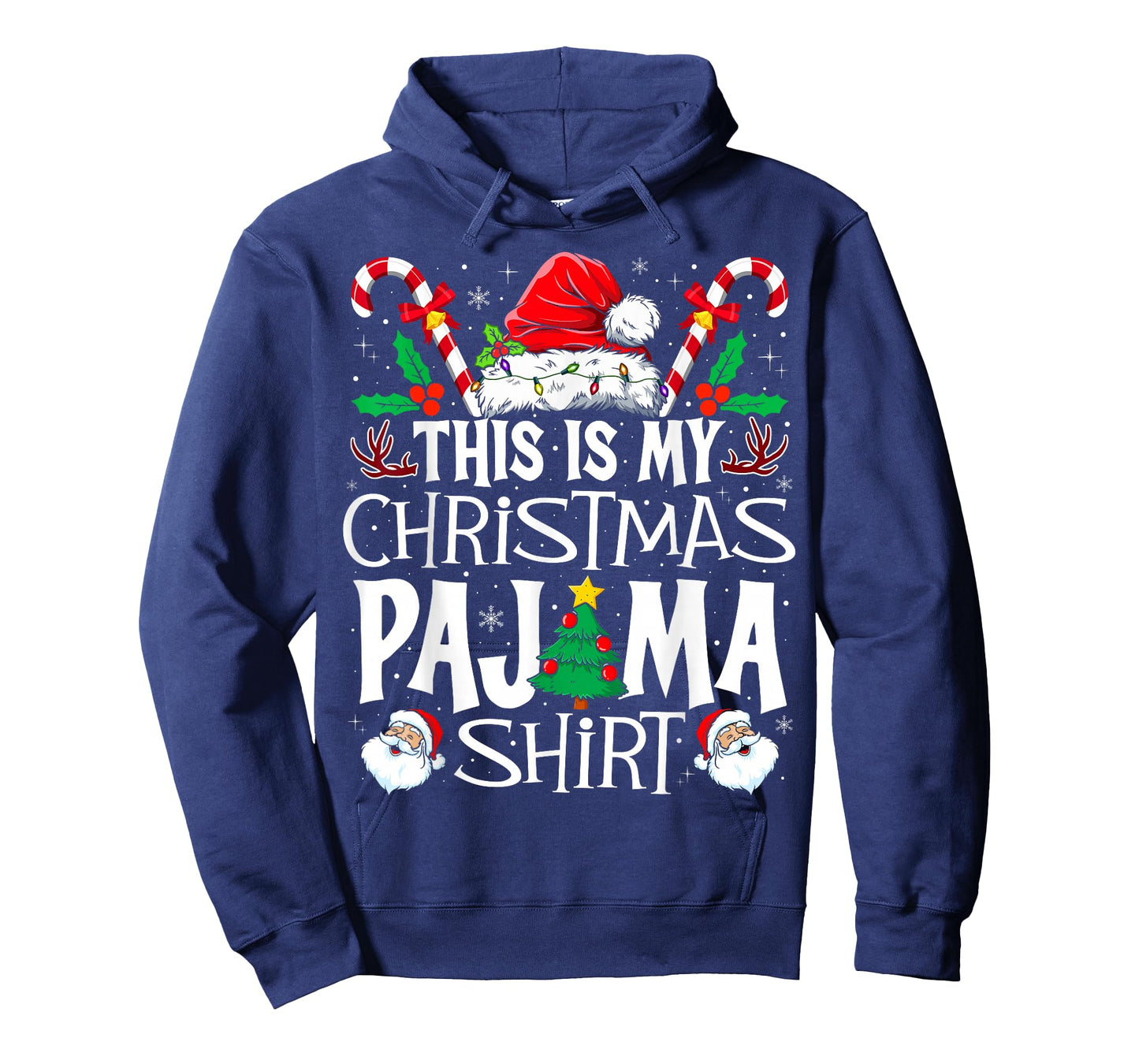 This is My Christmas Pajama Shirt Funny Xmas PJs Men Women T-Shirt
