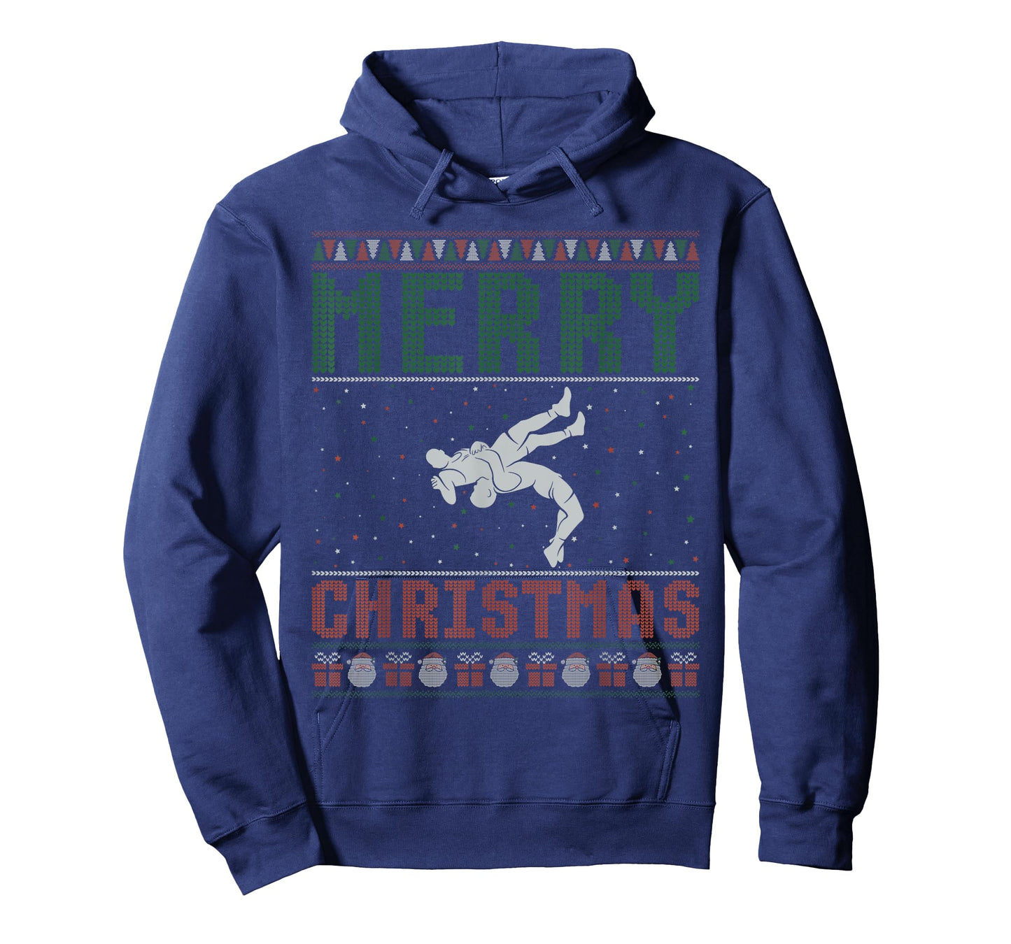 Wrestling Design Ugly Christmas Sweater Family Matching T-Shirt