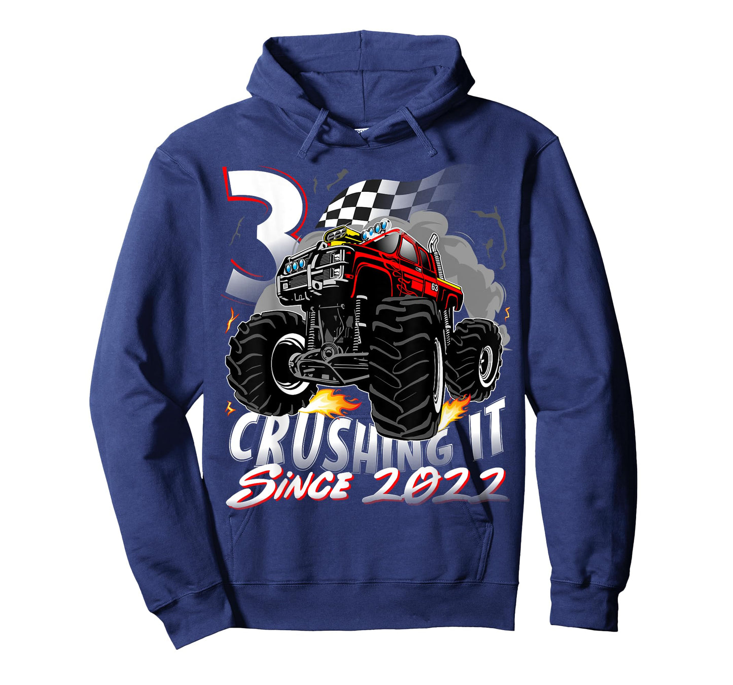 Birthday Monster Truck 3 year Old Boys 3rd Party Born 2022 T-Shirt