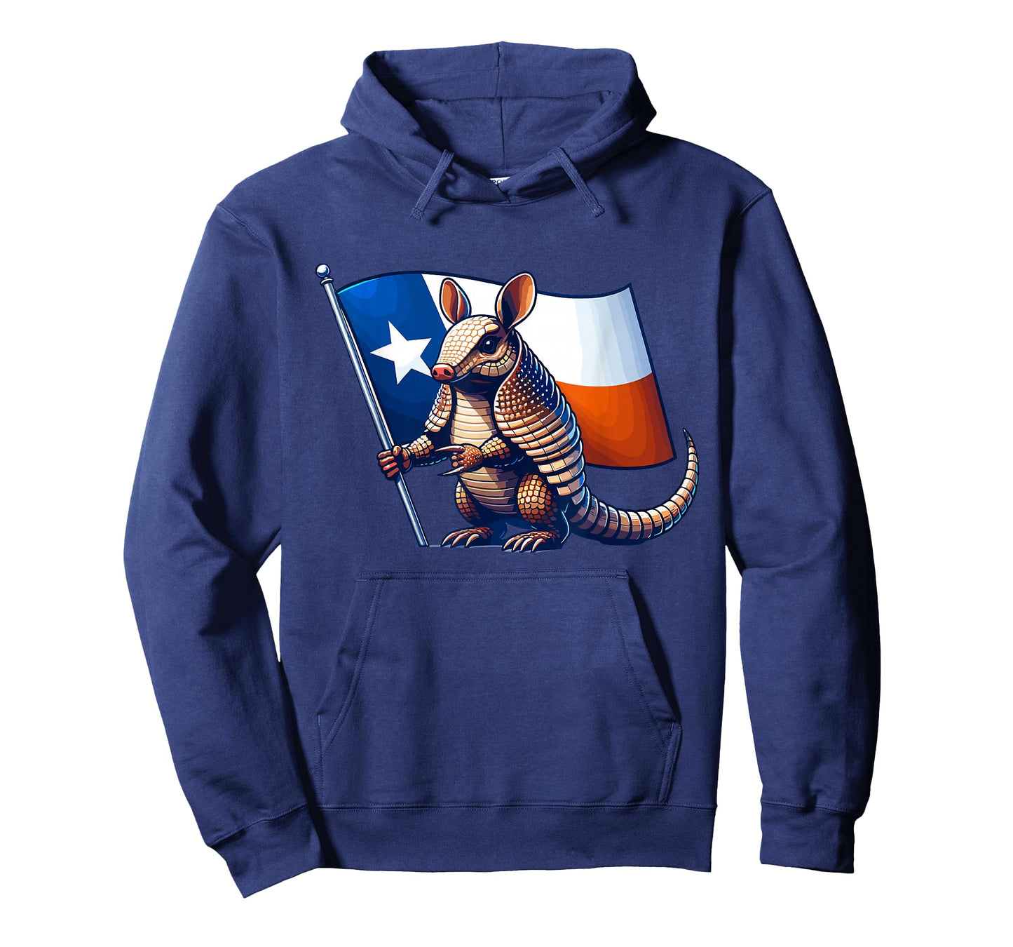 Armadillo with the Flag of Texas T-Shirt