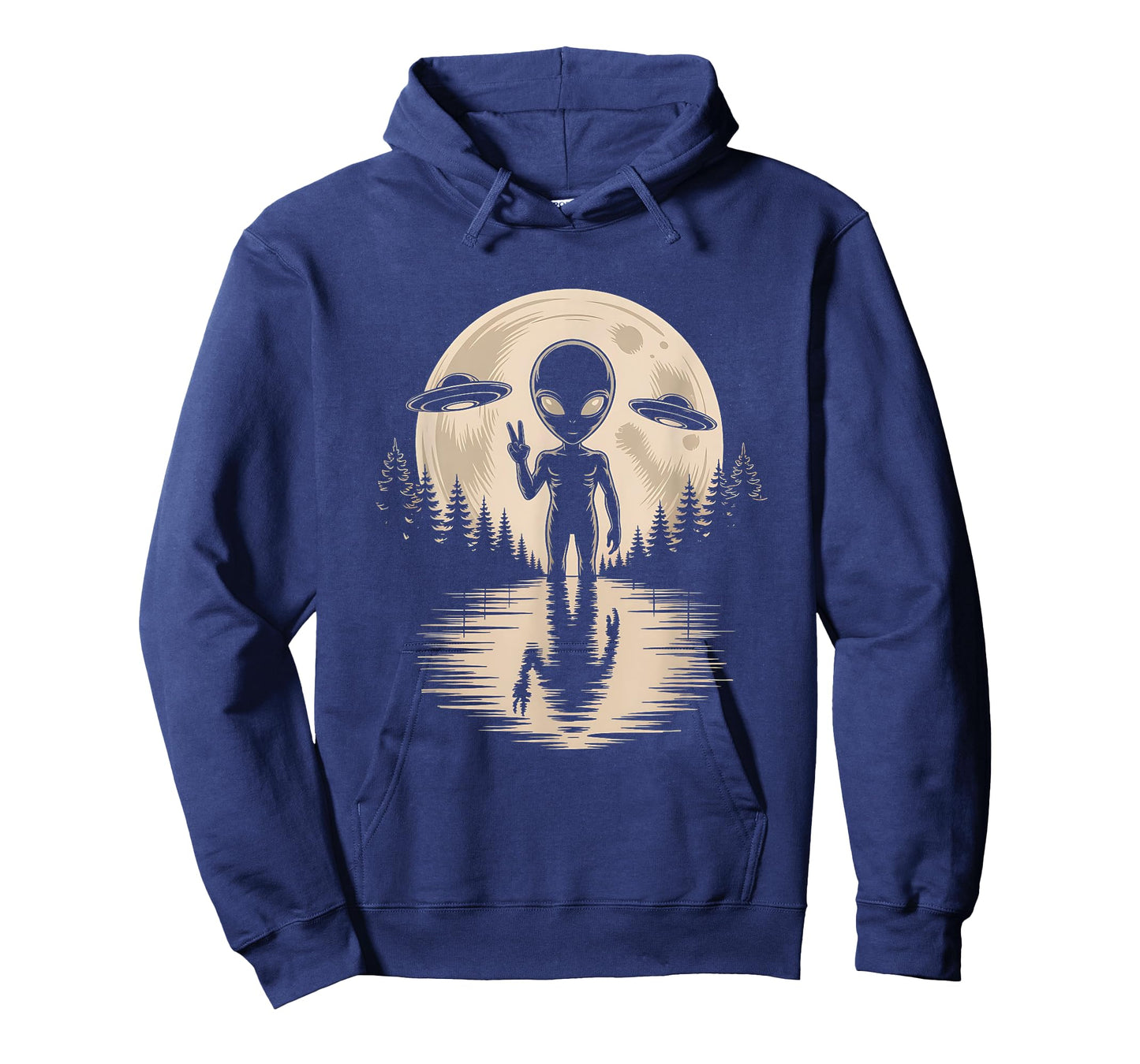Alien Moon Space UFO Extraterrestrial Vintage T-Shirt
