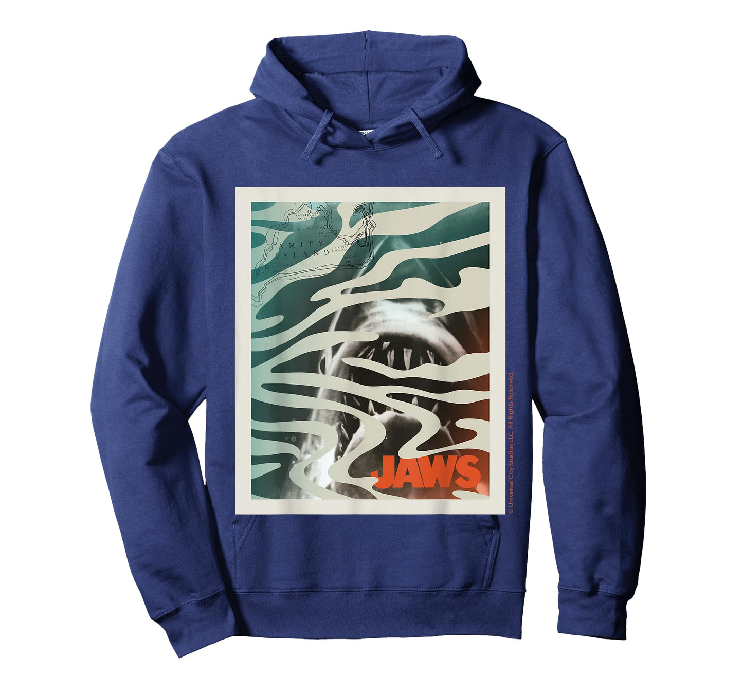 Jaws 2025 Amity Island Poster Design T-Shirt