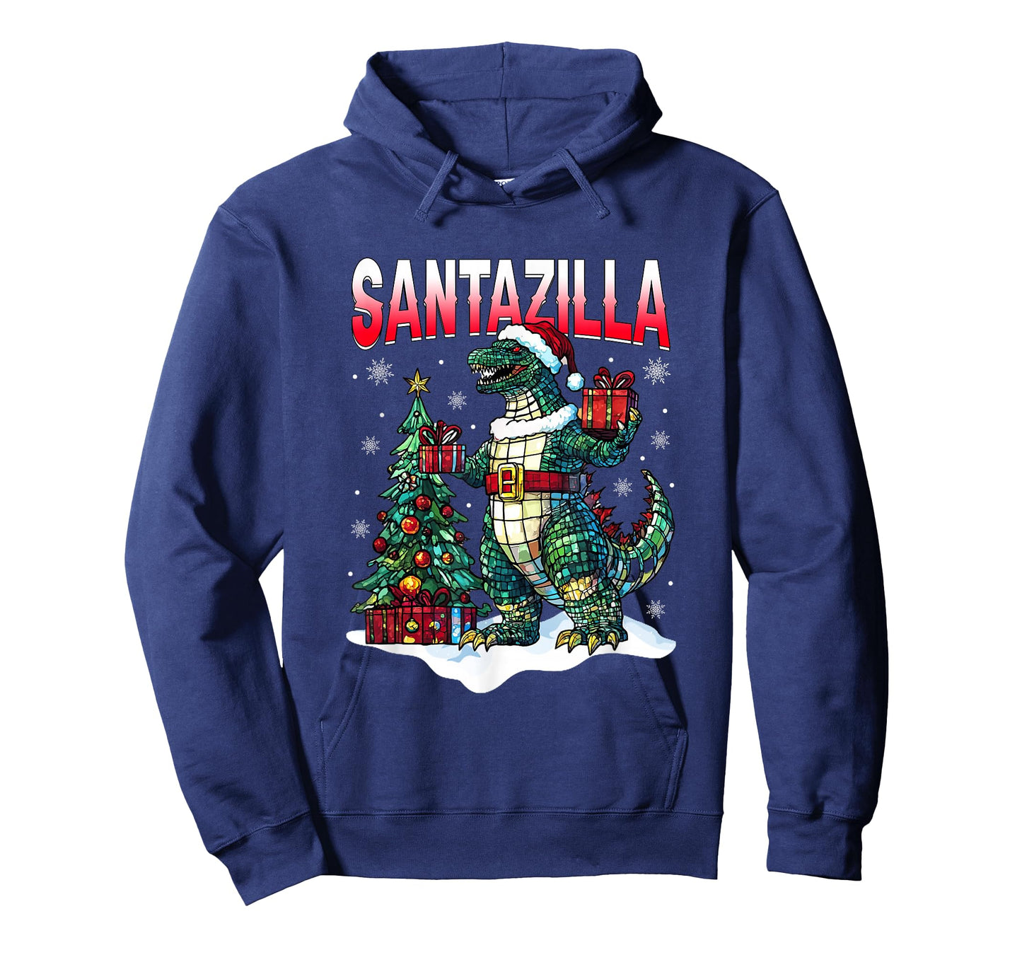 Kaiju Christmas Santazilla Japanese Monster Dinosaur Boys T-Shirt